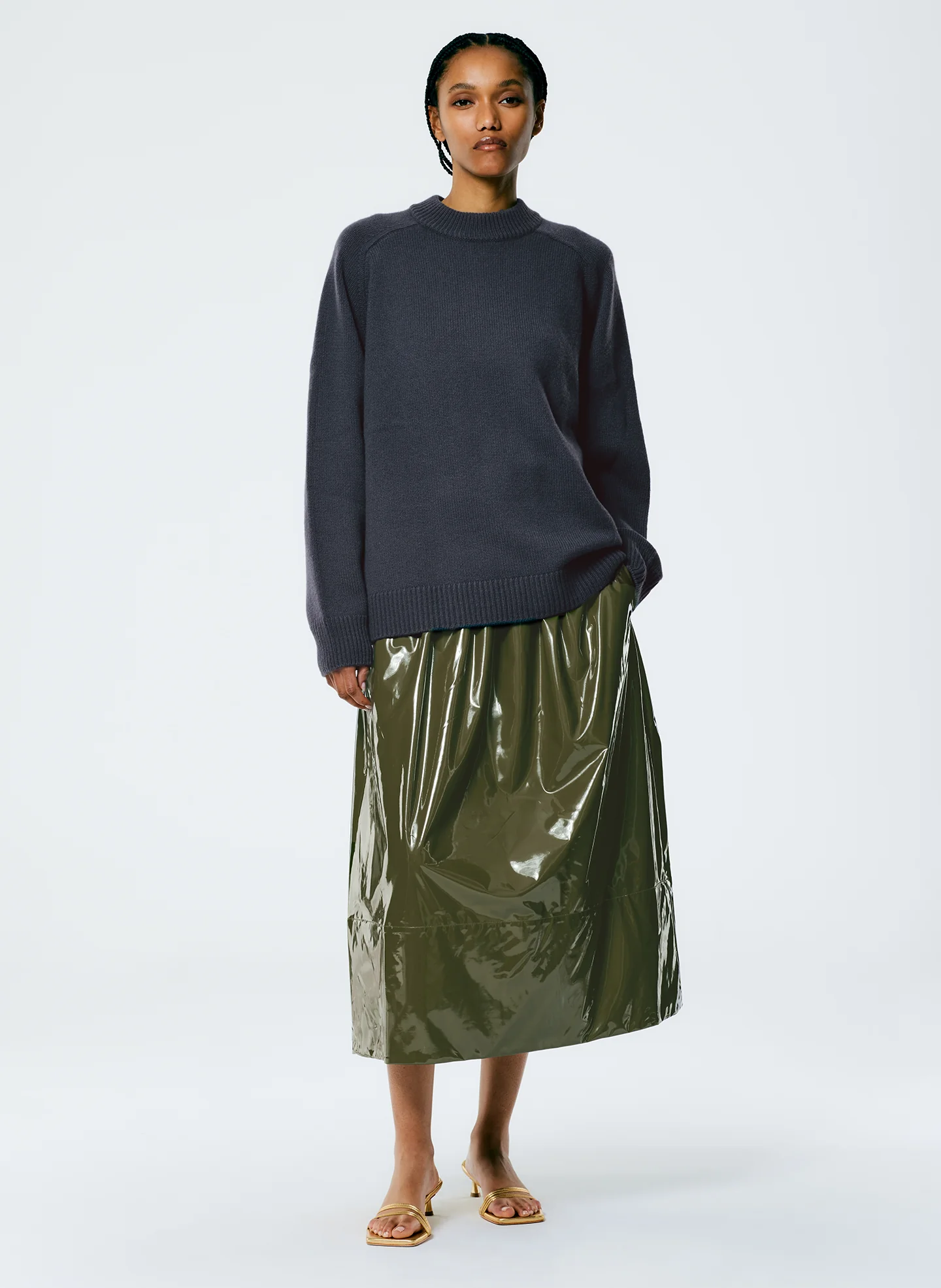 Cashmere Sweater Crewneck Oversized Pullover - Image 4