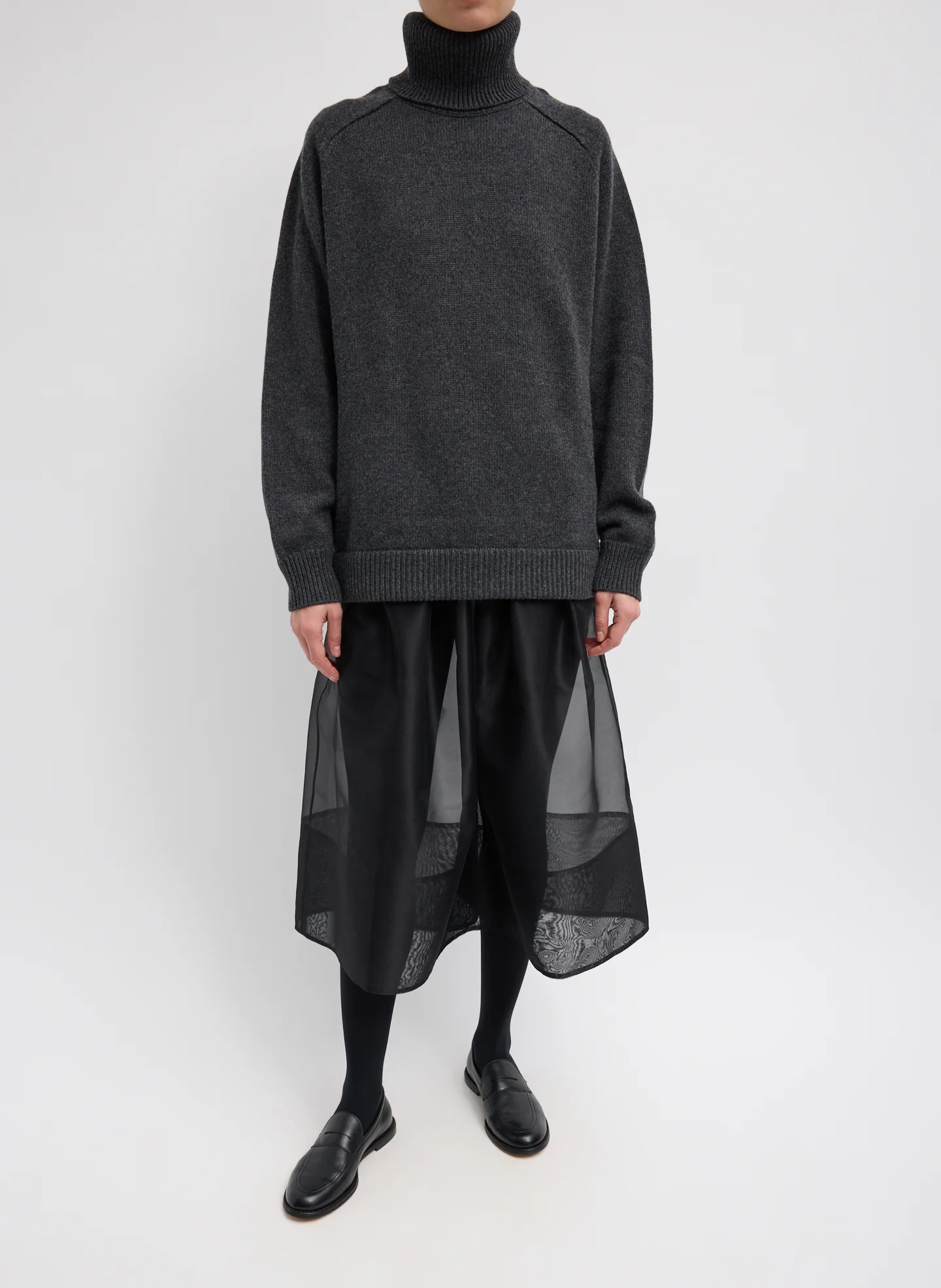 Cashmere Turtleneck Oversized Pullover Sweater - Image 3