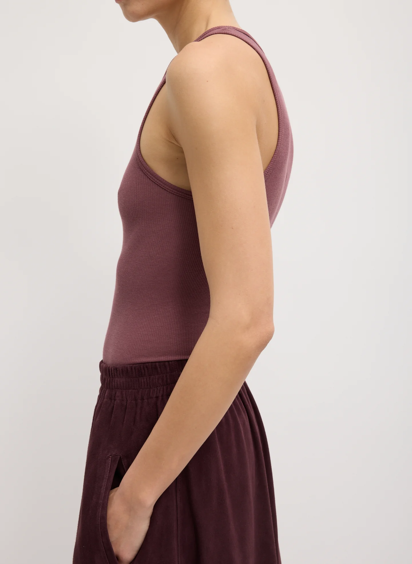 Cassiterite Suede Pull On Full Skirt - Image 3