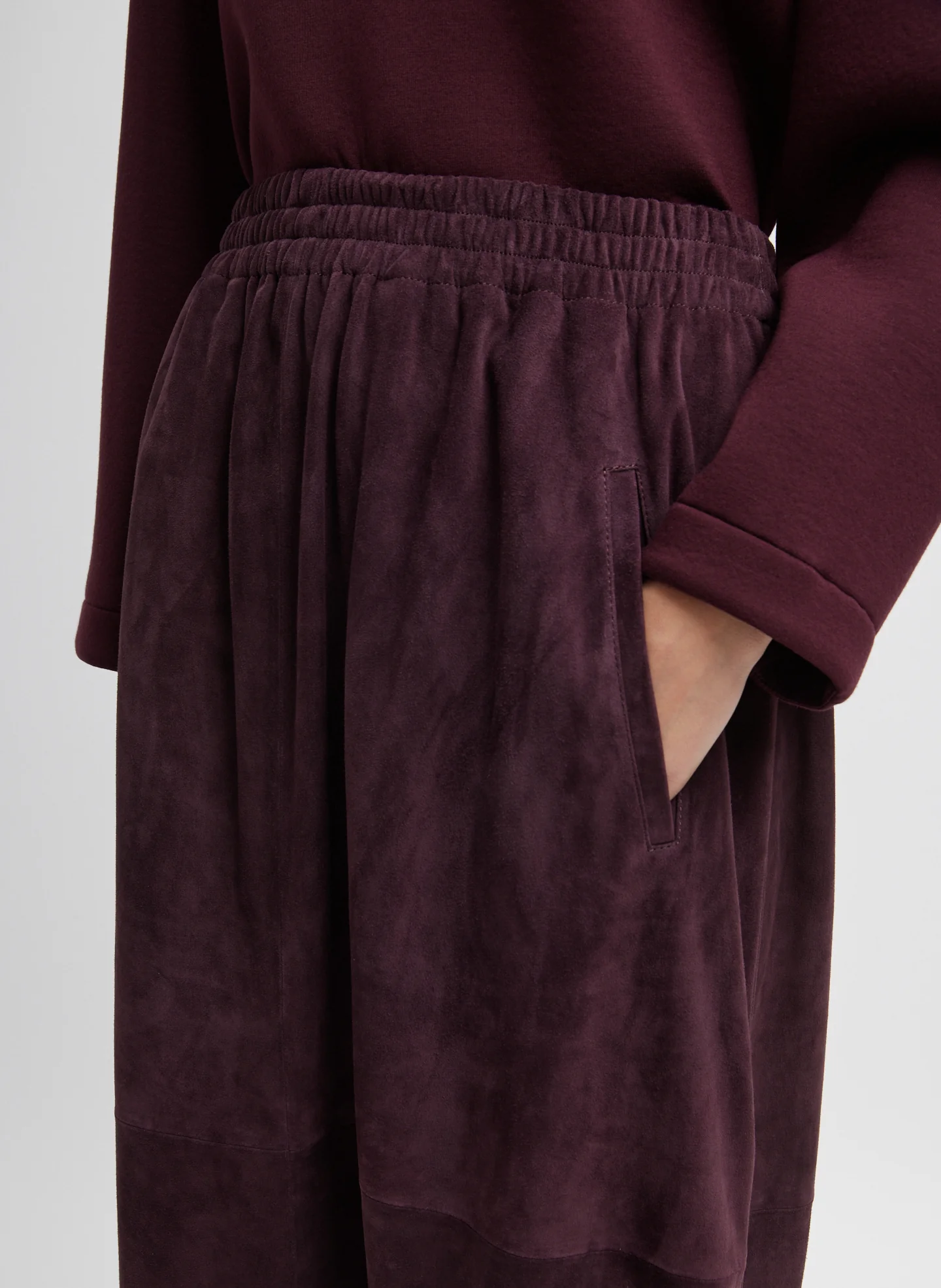 Cassiterite Suede Pull On Full Skirt - Image 7