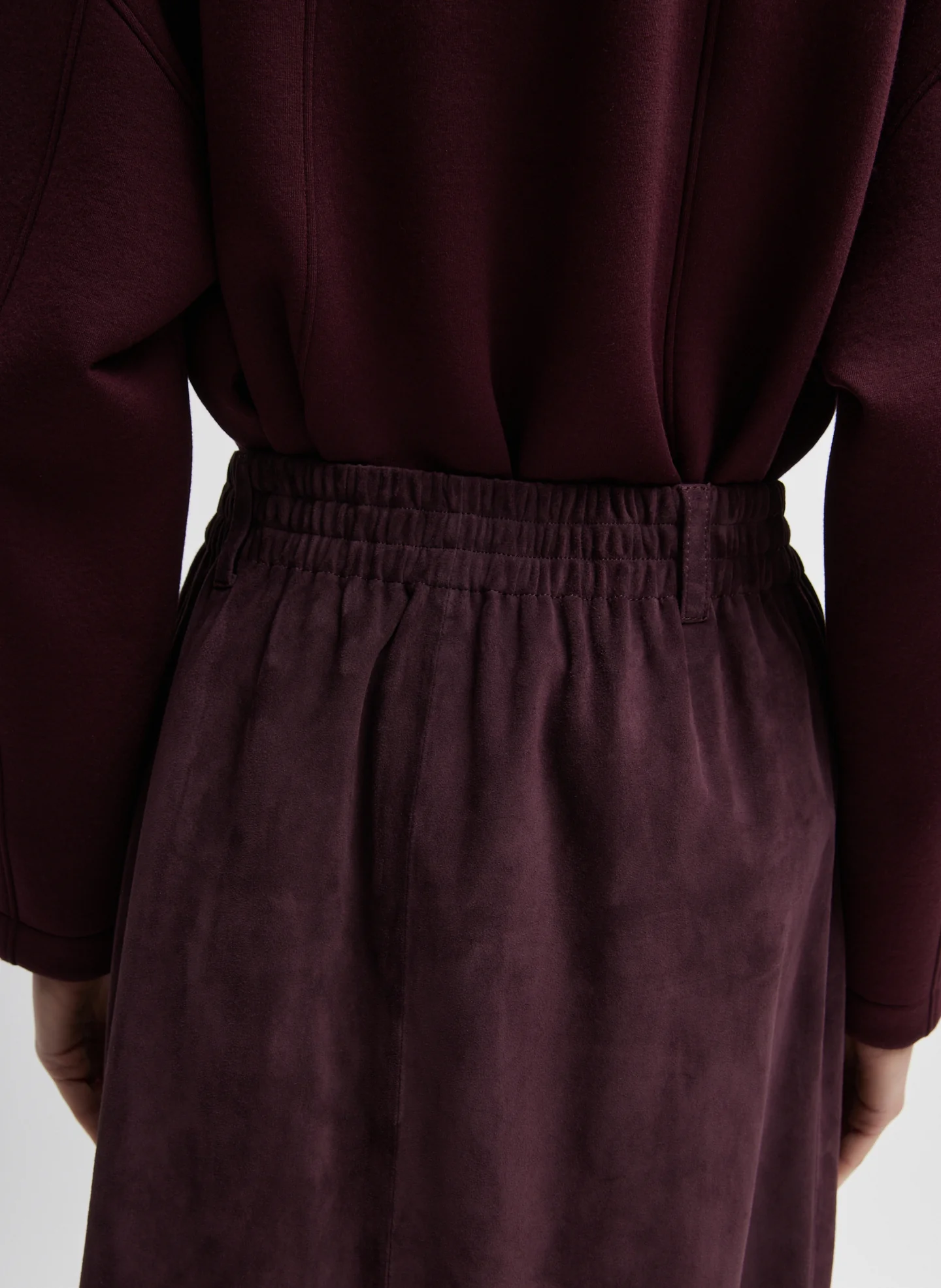 Cassiterite Suede Pull On Full Skirt - Image 8