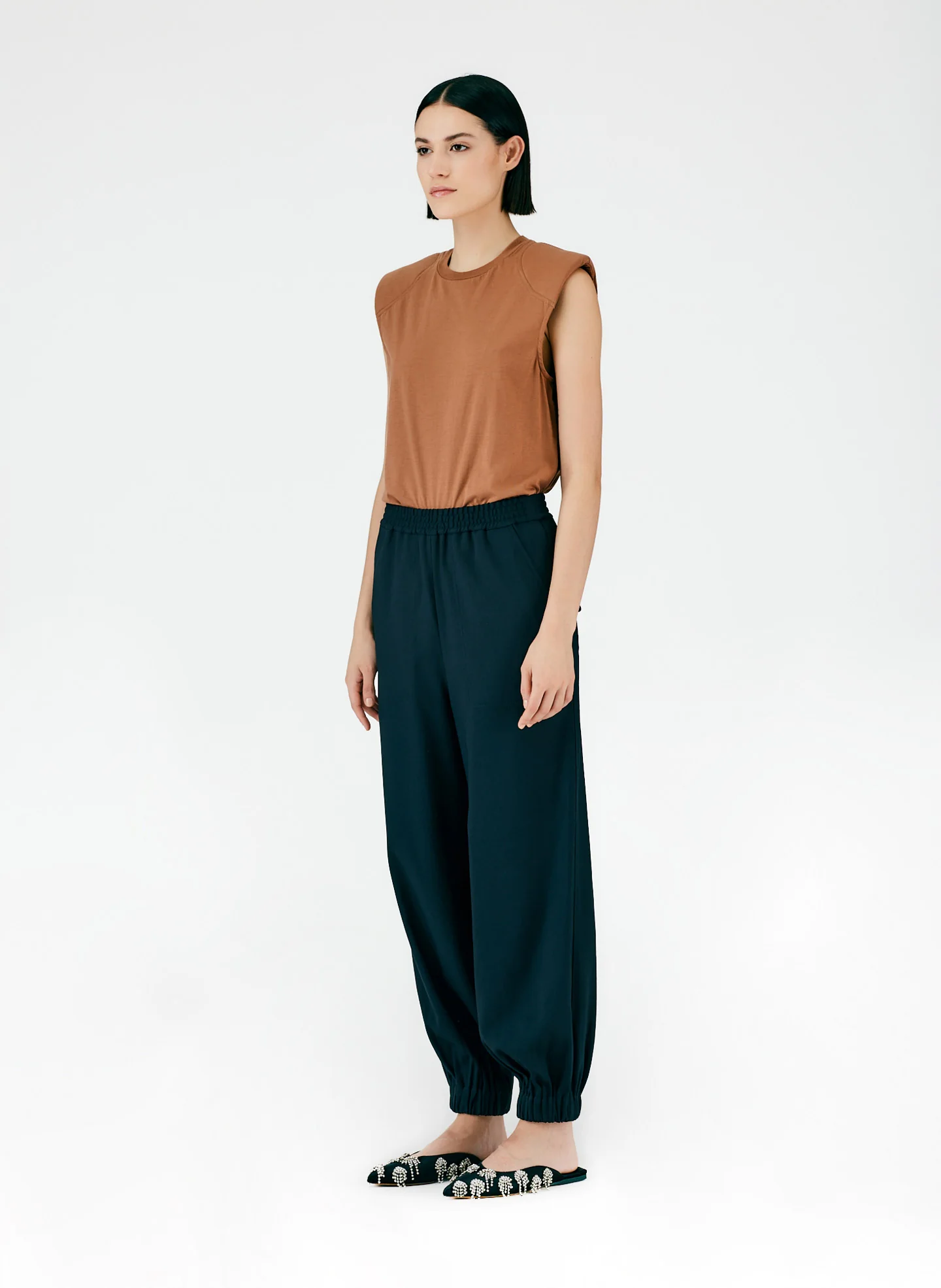 Chalky Drape Plashet Jogger - Long - Image 3