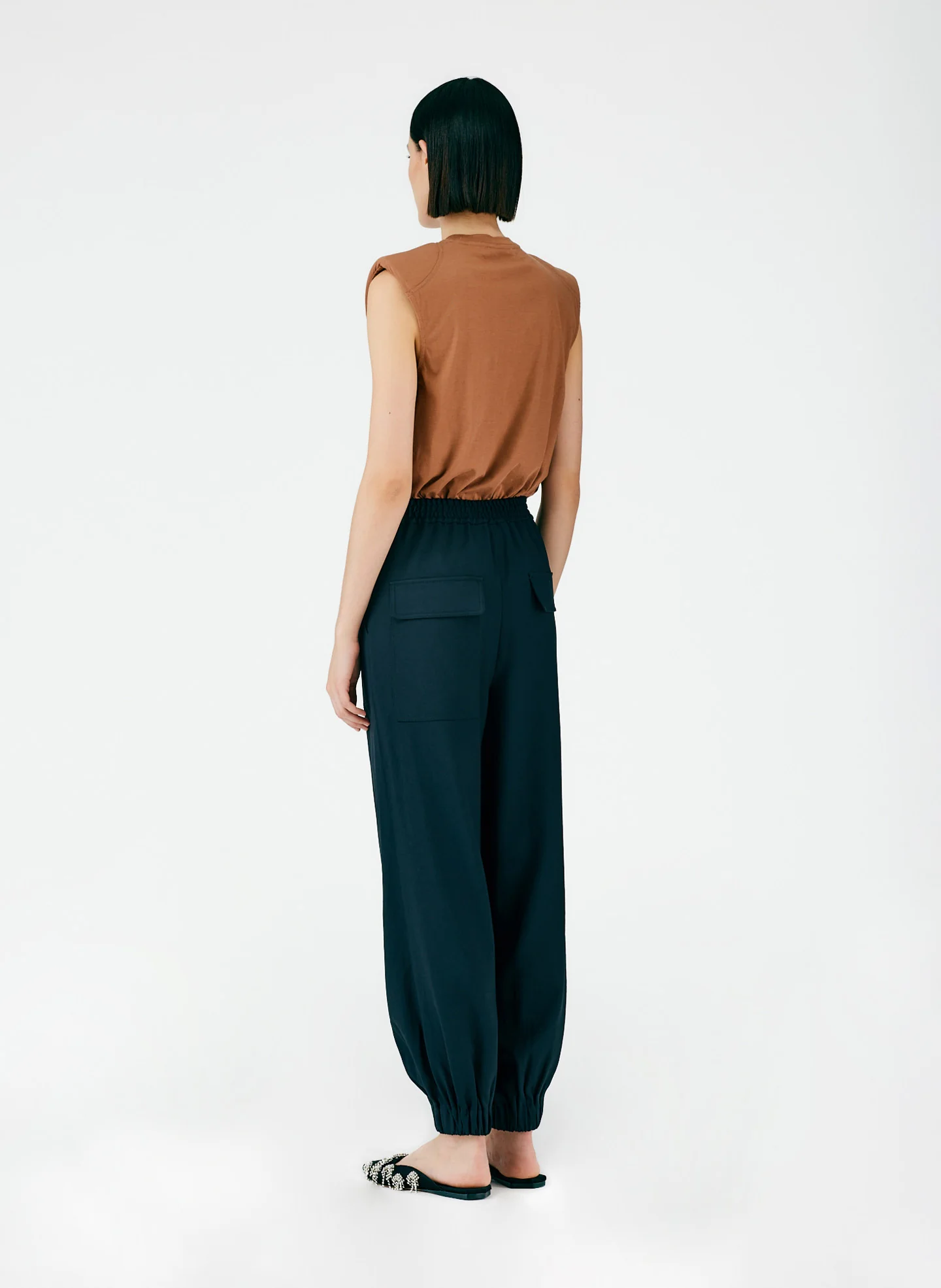 Chalky Drape Plashet Jogger - Long - Image 4