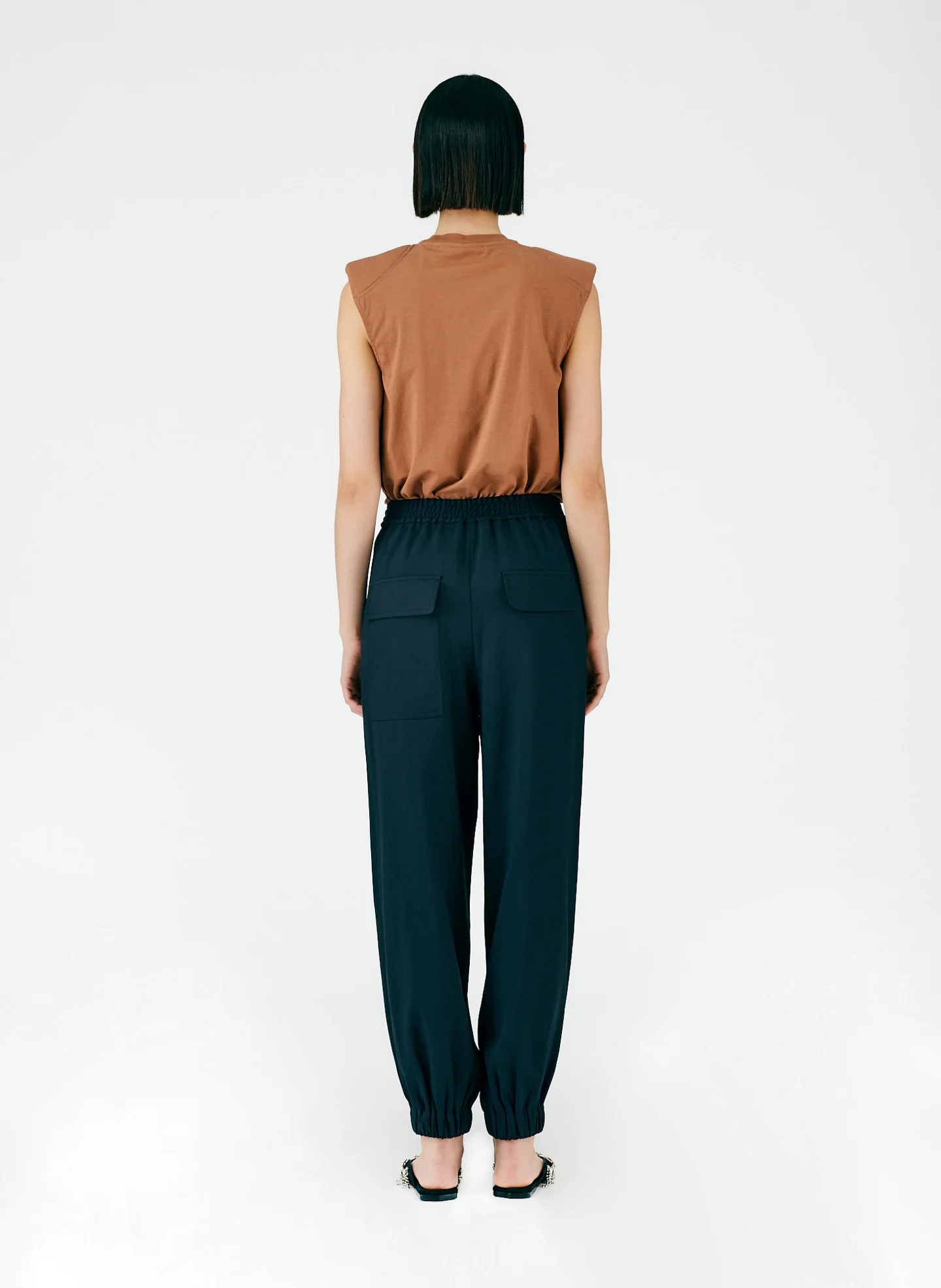 Chalky Drape Plashet Jogger - Long - Image 5