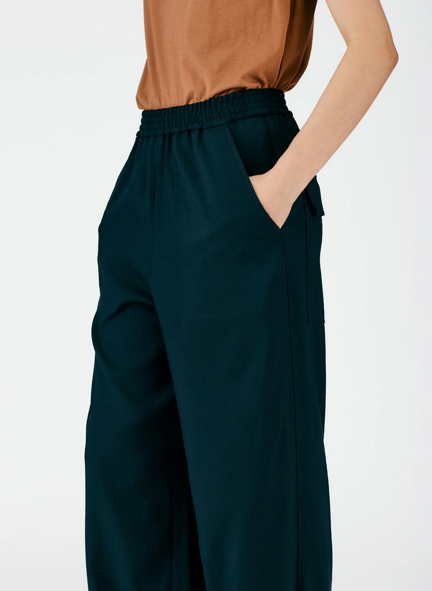 Chalky Drape Plashet Jogger - Long - Image 6