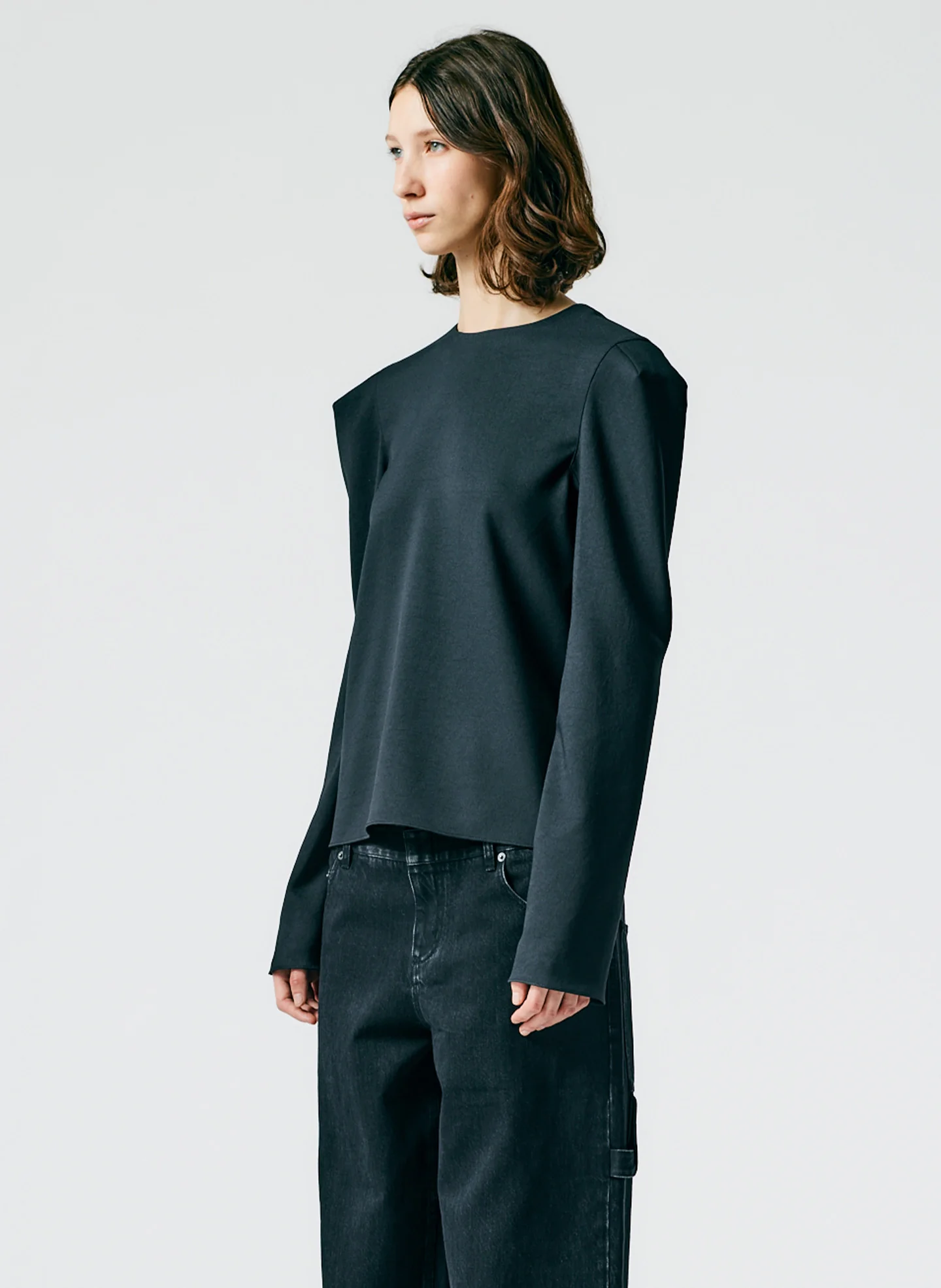 Chalky Drape Square Sleeve Long Sleeve Top - Image 3