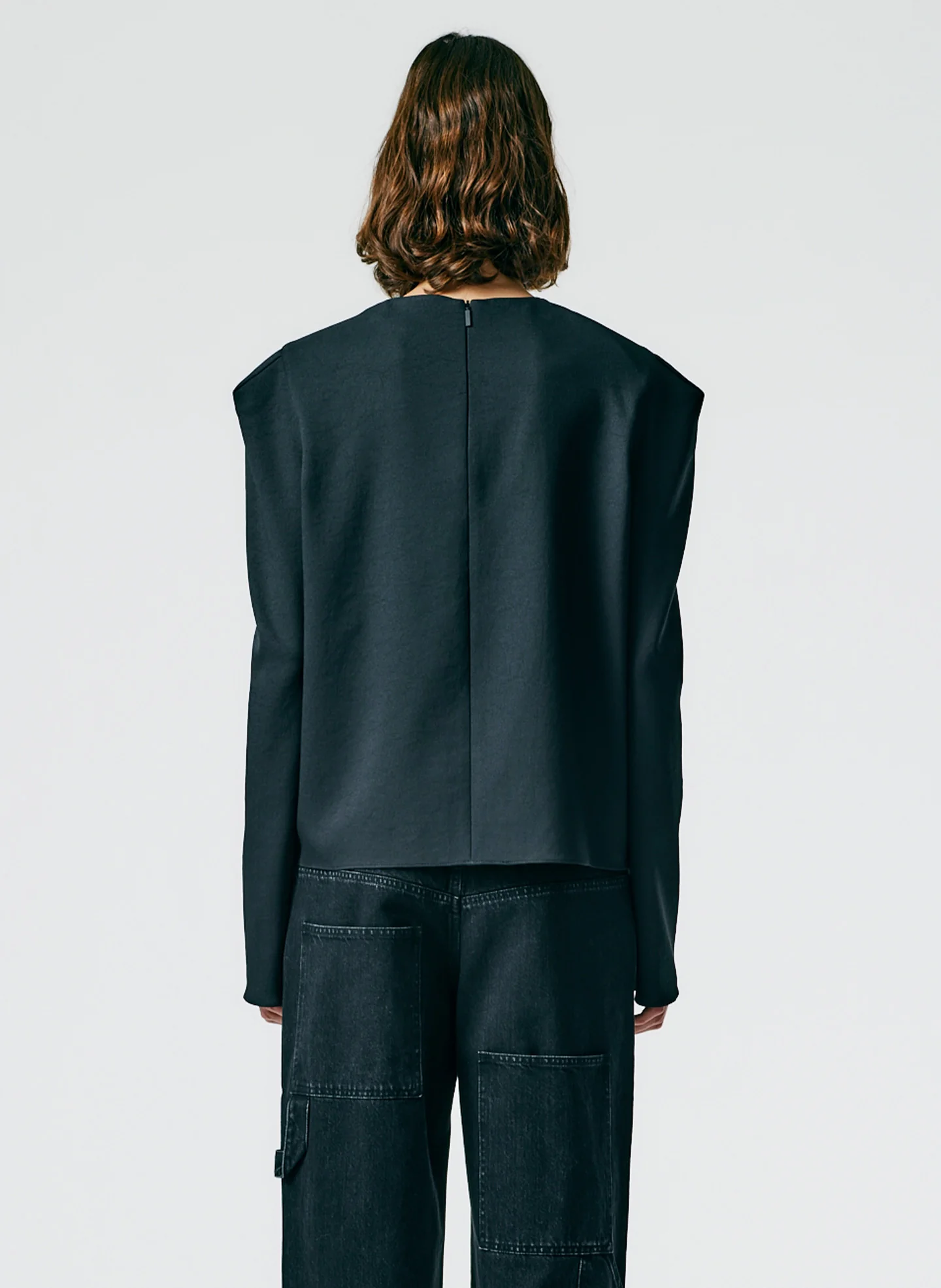 Chalky Drape Square Sleeve Long Sleeve Top - Image 4