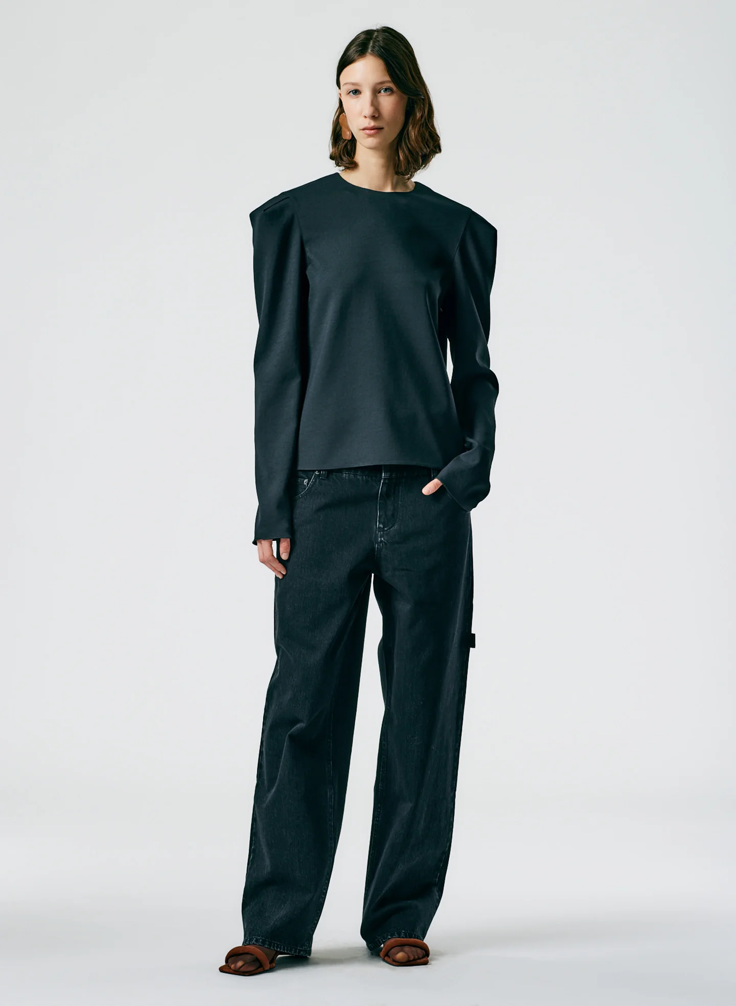 Chalky Drape Square Sleeve Long Sleeve Top - Image 6