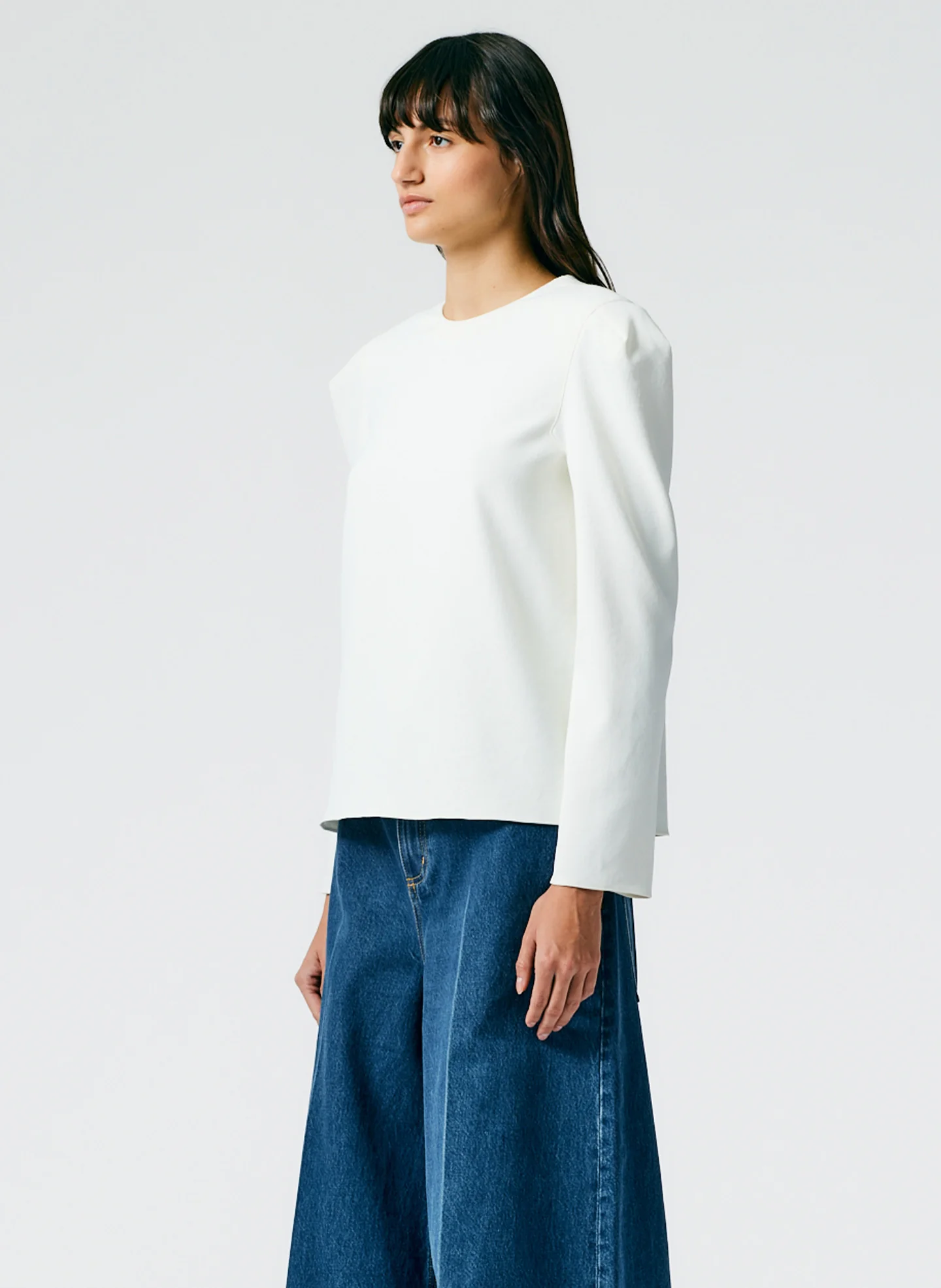 Chalky Drape Square Sleeve Long Sleeve Top - Image 3
