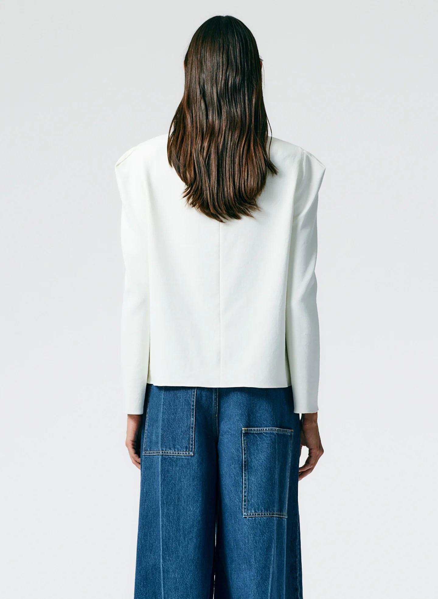 Chalky Drape Square Sleeve Long Sleeve Top - Image 4
