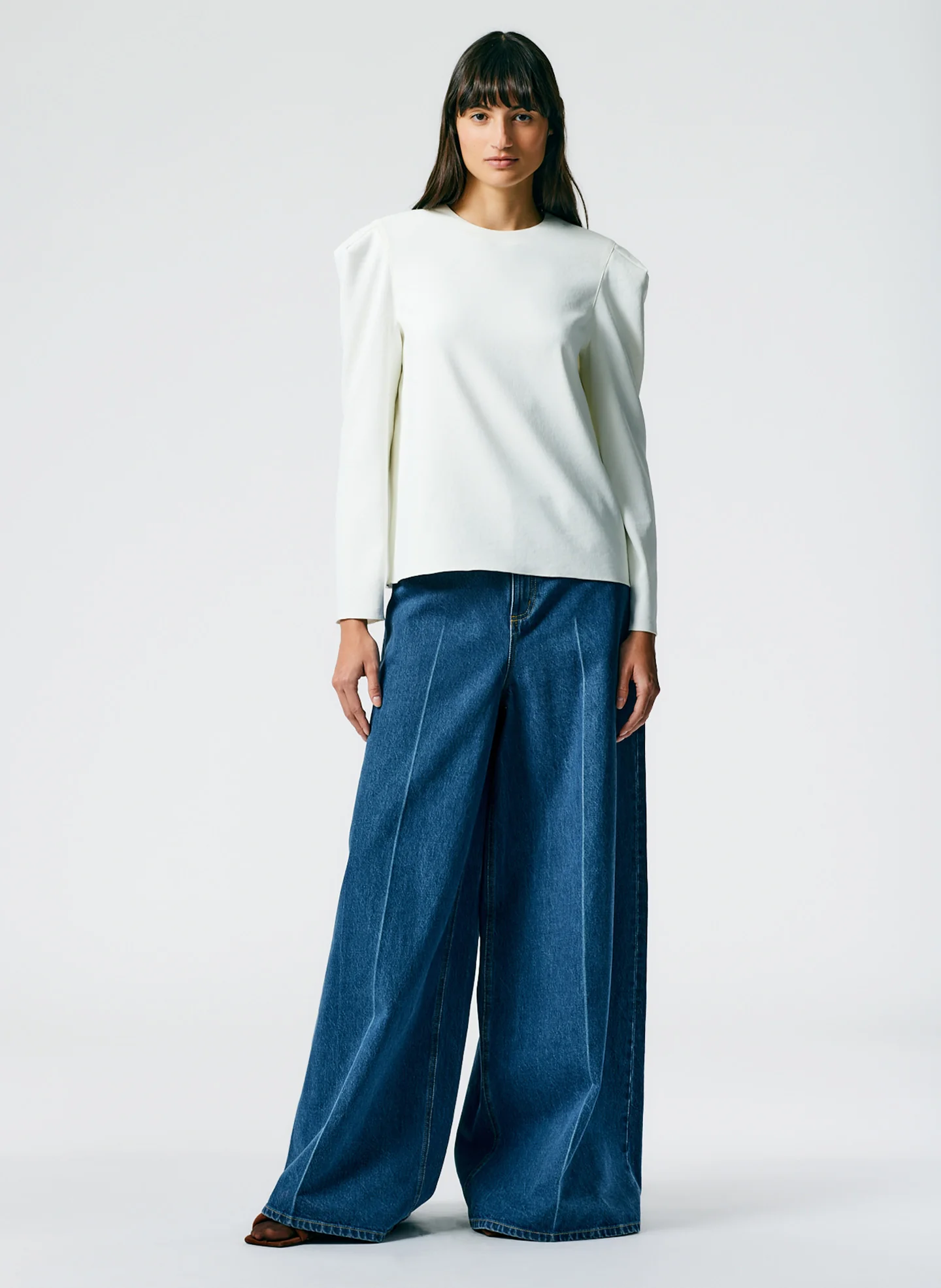 Chalky Drape Square Sleeve Long Sleeve Top - Image 6