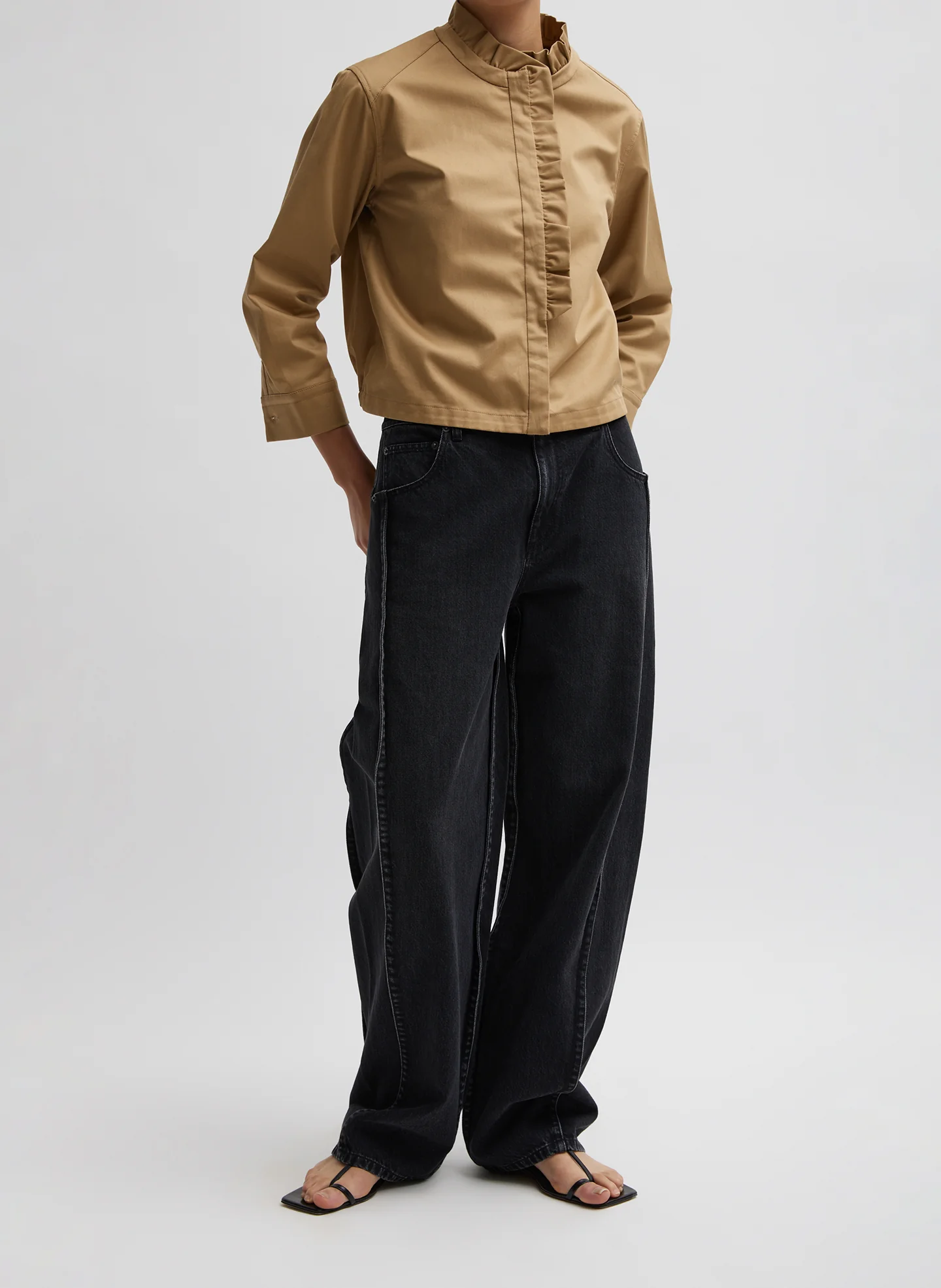 Chino Holly Bracelet Sleeve Shirt - Image 4