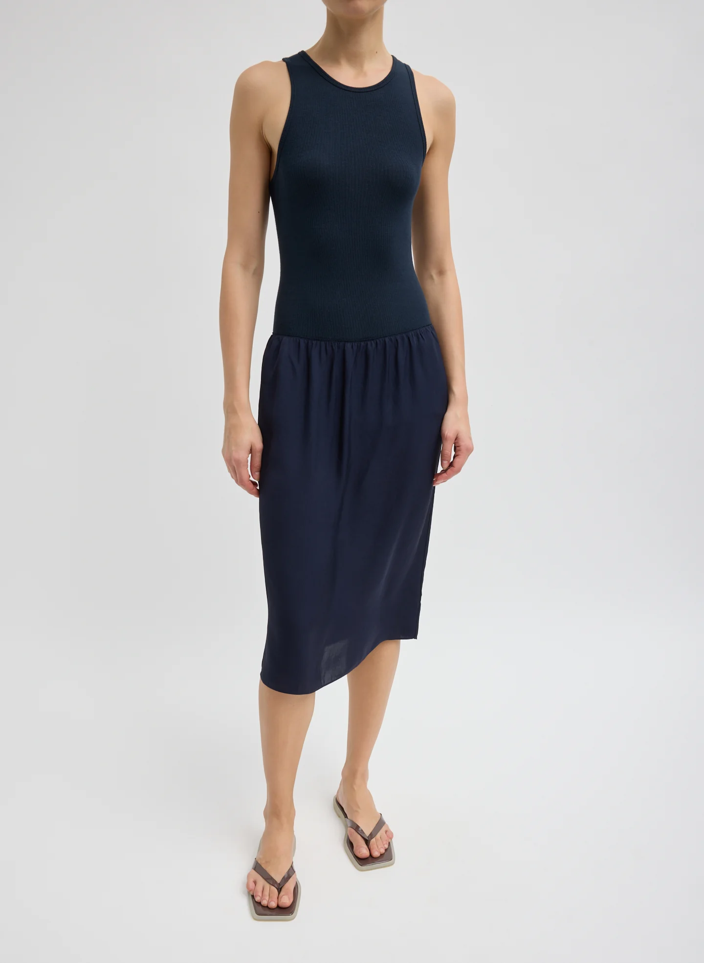 Circular Fine Rib T-Shirt Tank - Image 5