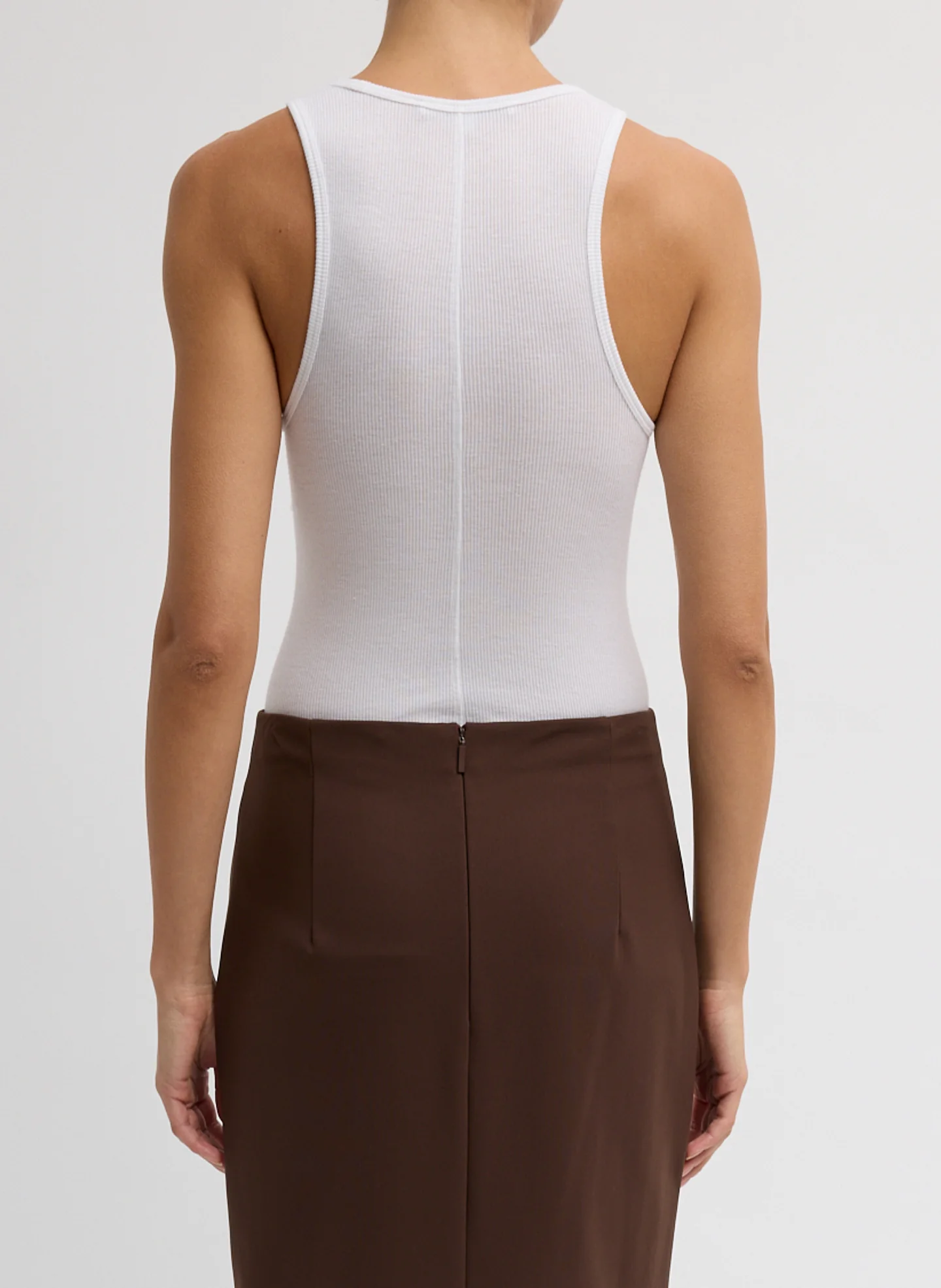 Circular Fine Rib T-Shirt Tank - Image 3