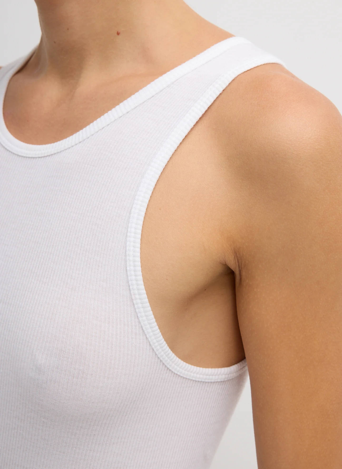 Circular Fine Rib T-Shirt Tank - Image 5