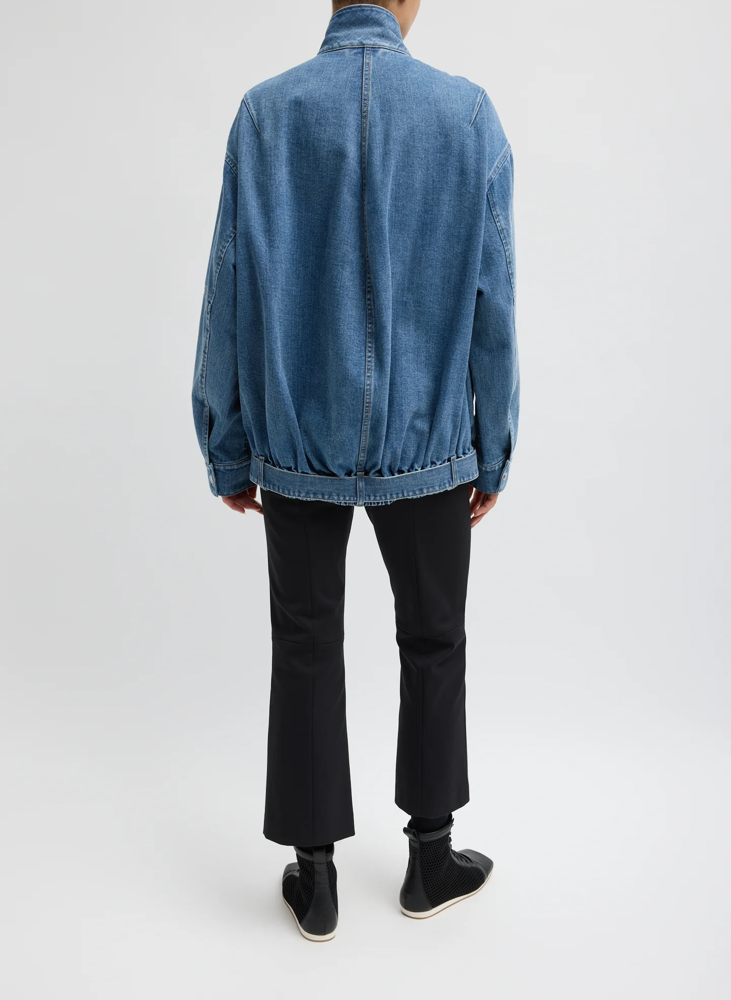 Classic Denim Moto Bomber - Image 6