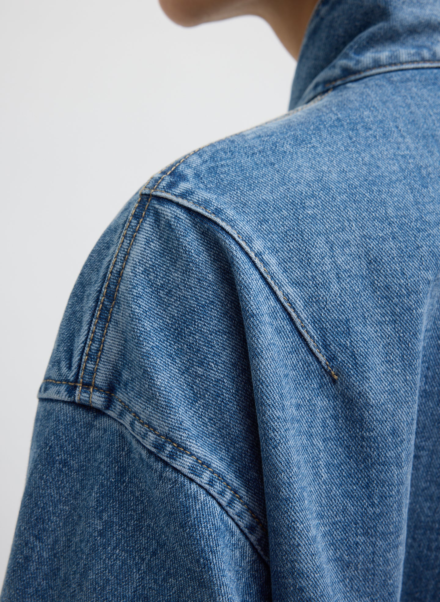 Classic Denim Moto Bomber - Image 7