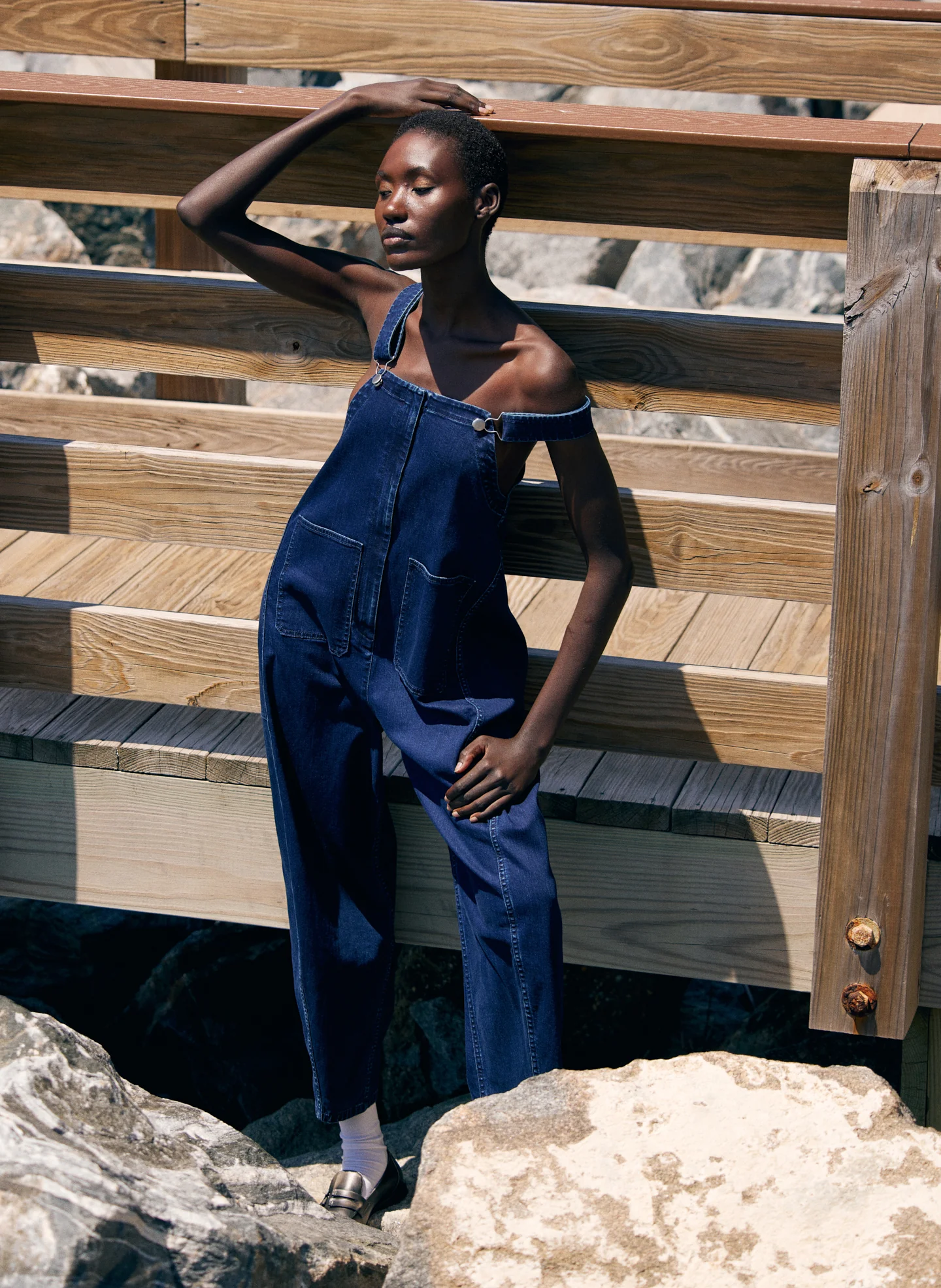 Classic Indigo Denim Jumpsuit - Image 2