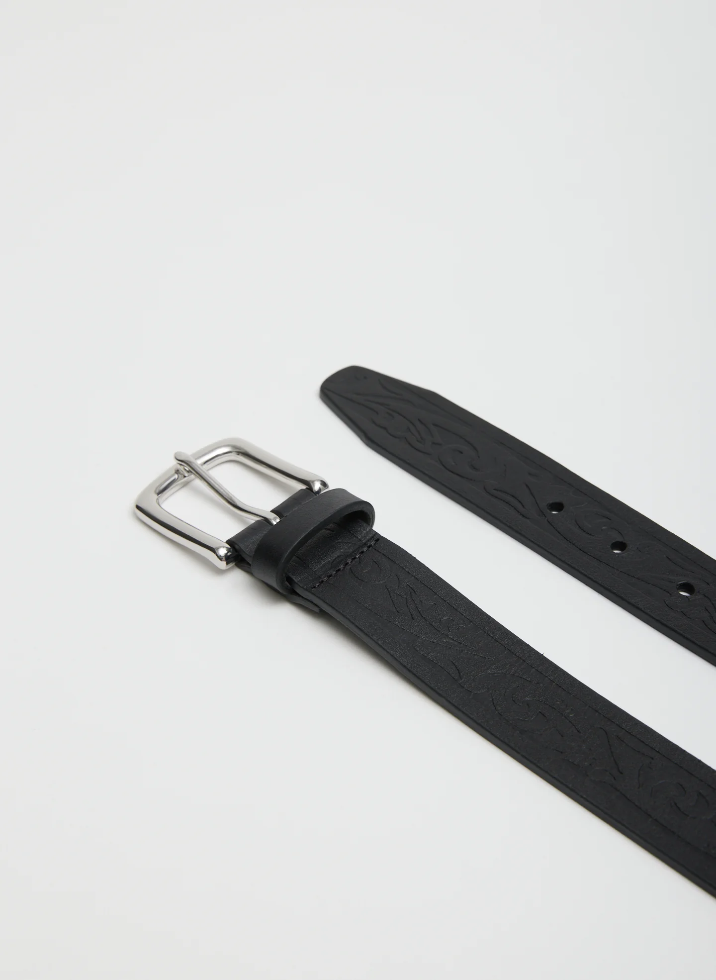 Classic Men's Tooled Leather Belt - Image 2