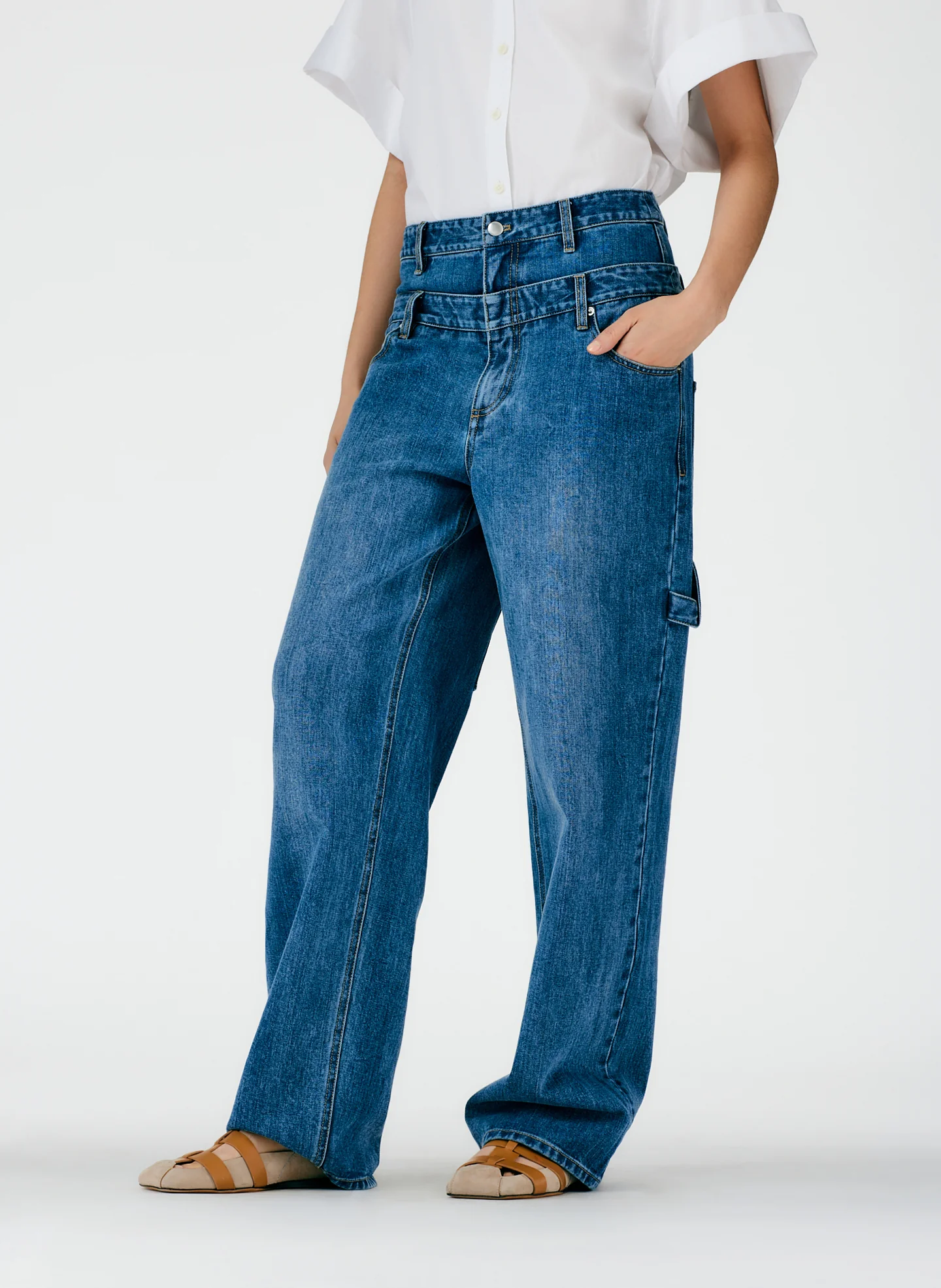 Classic Wash Double Waisted Sam Jean - Image 5