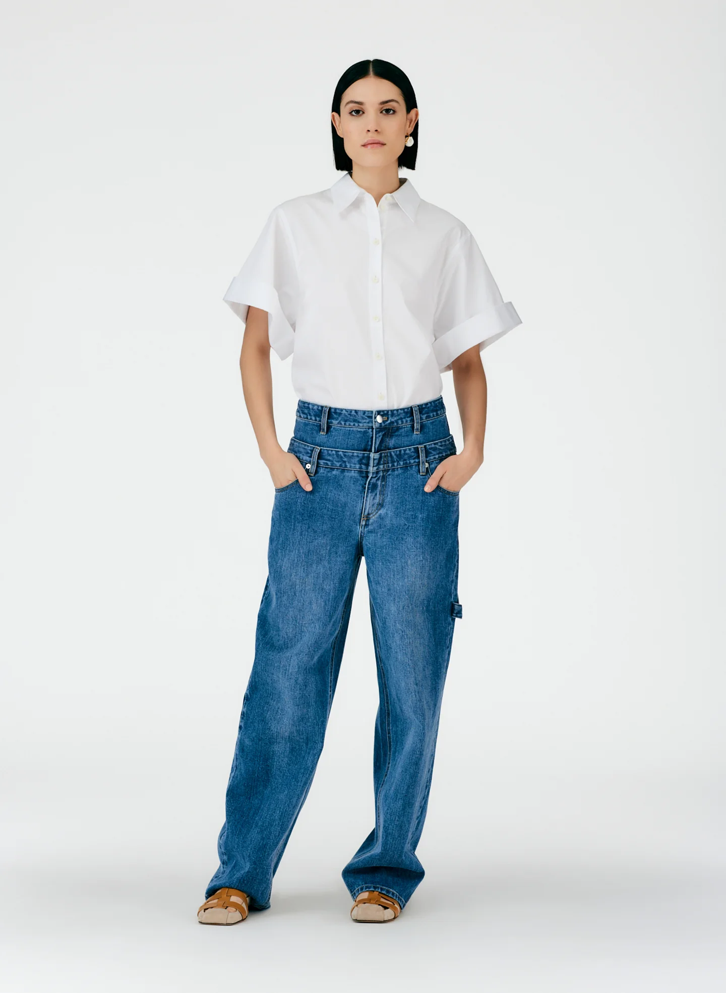 Classic Wash Double Waisted Sam Jean - Image 6