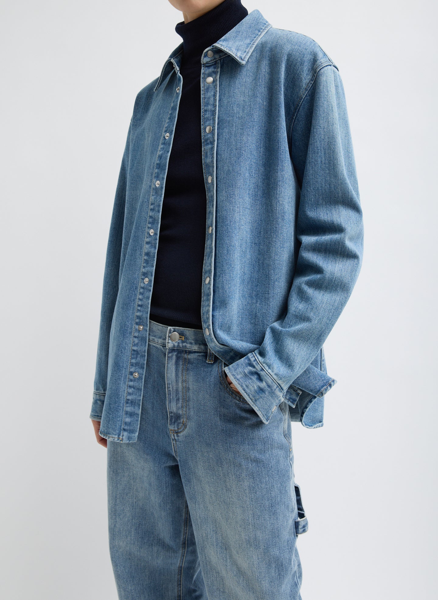 Classic Wash Denim Easy Shirt