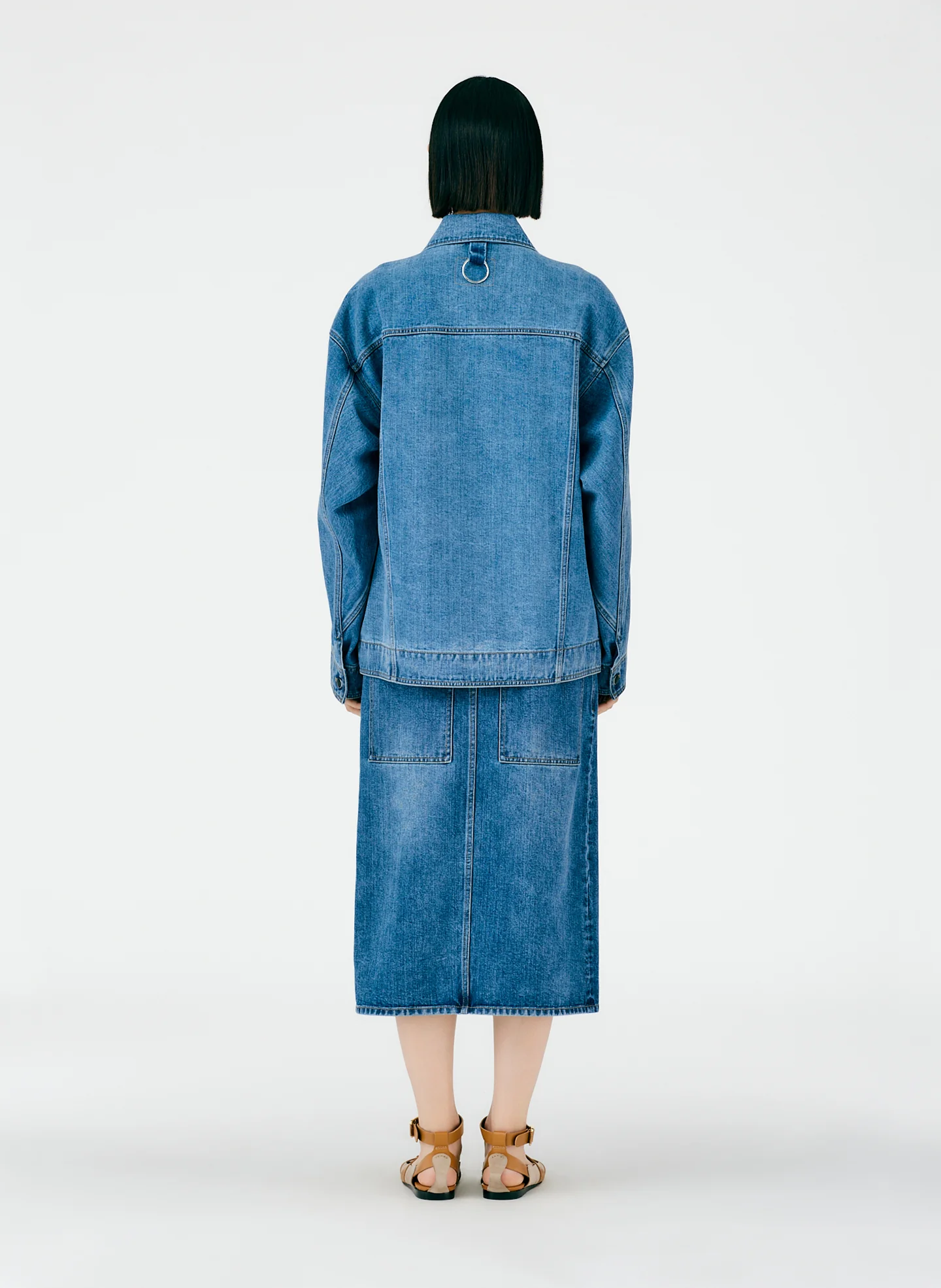 Classic Wash Oversized Jean Jacket - Image 3