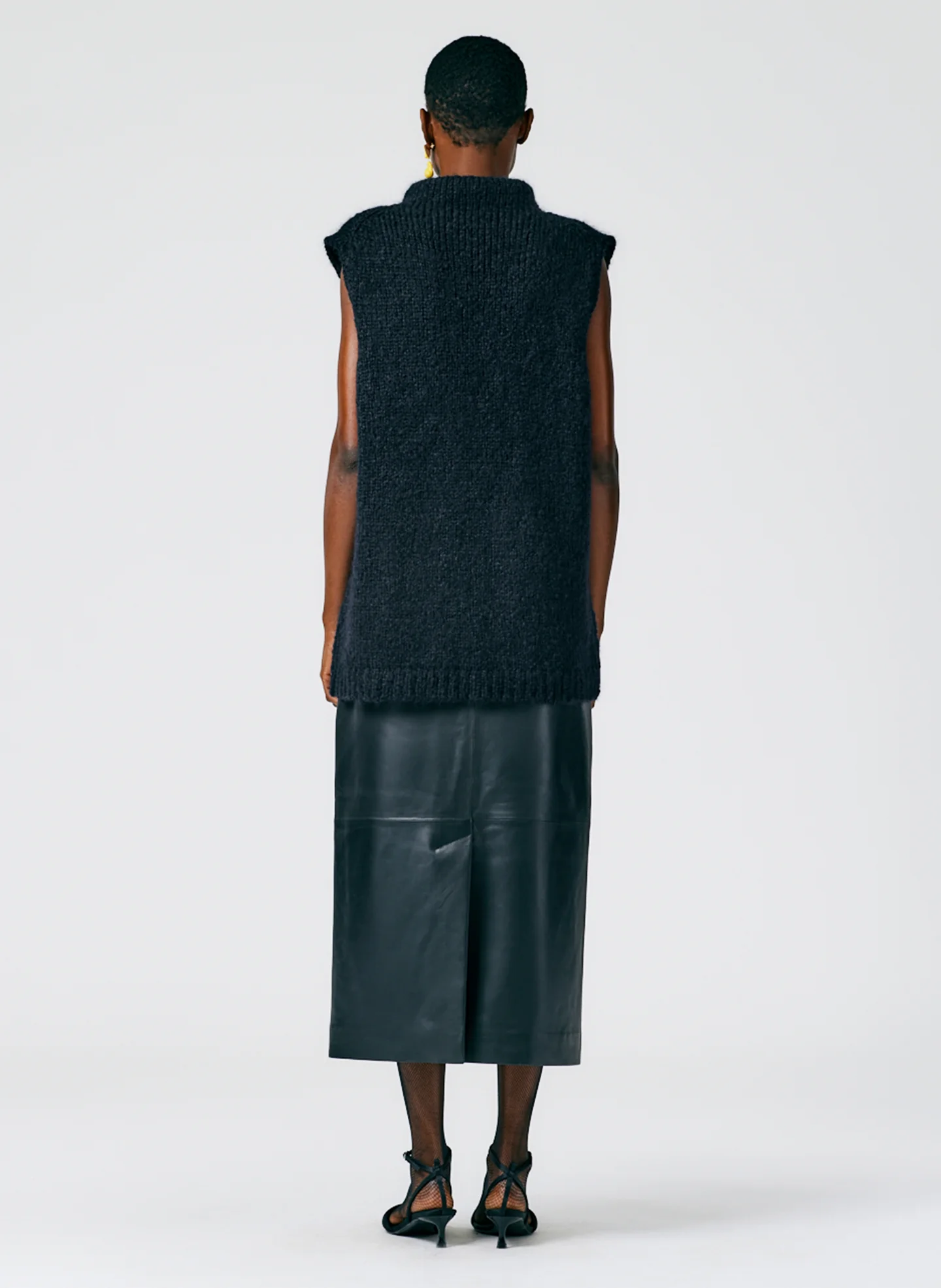 Claude Mohair Cocoon Funnelneck Vest - Image 4