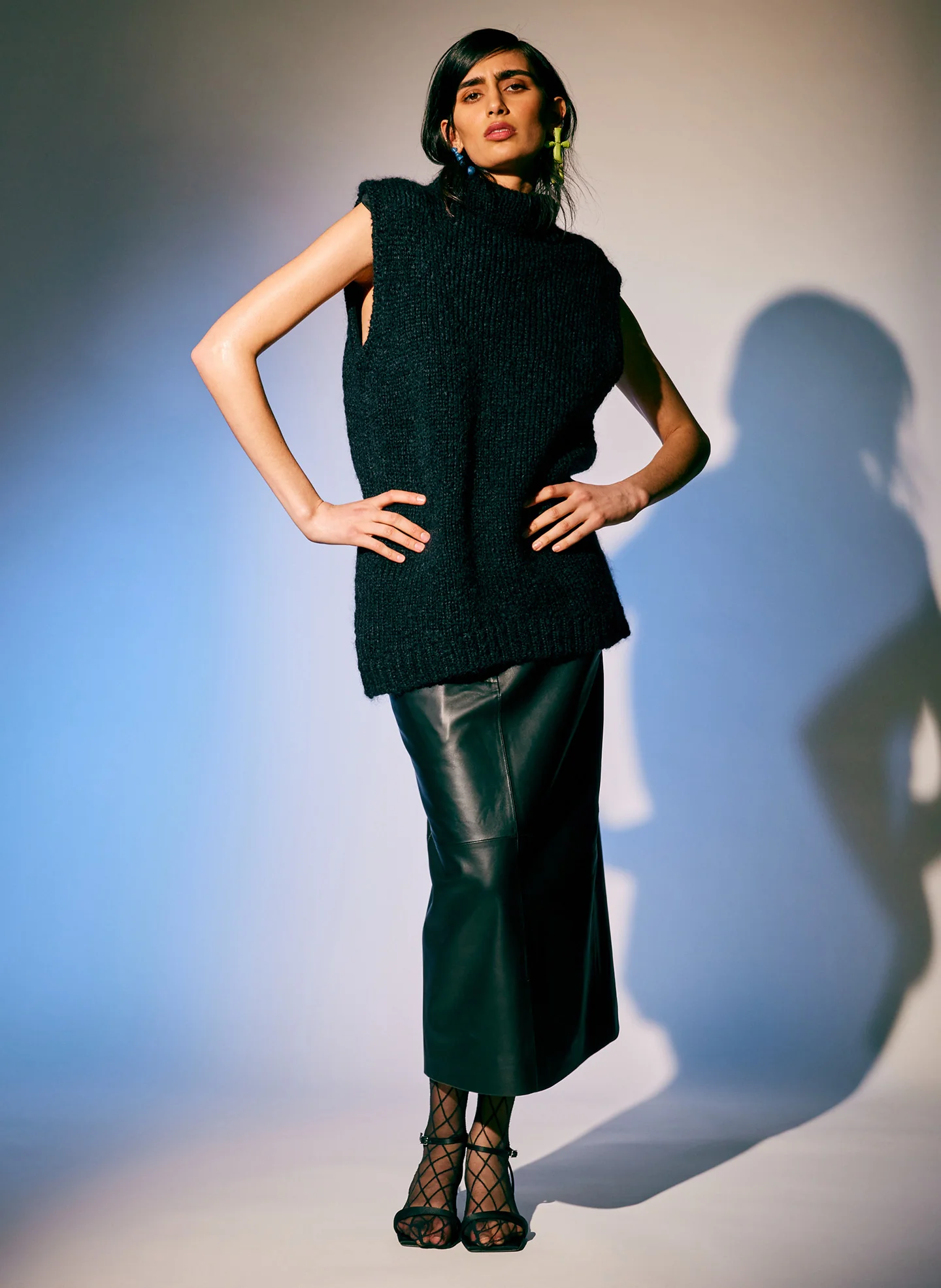 Claude Mohair Cocoon Funnelneck Vest - Image 7