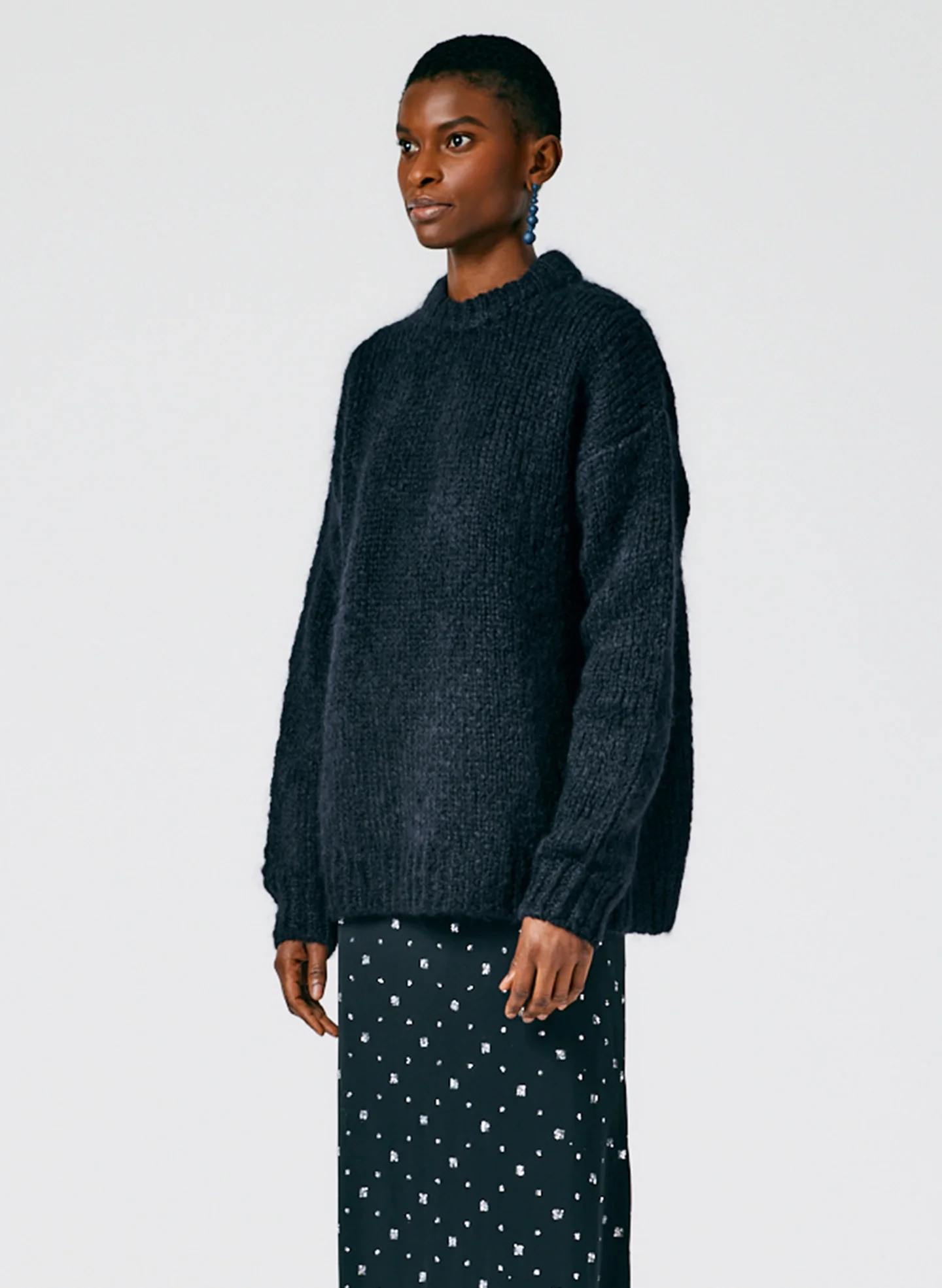 Claude Mohair Crewneck Easy Pullover - Image 2