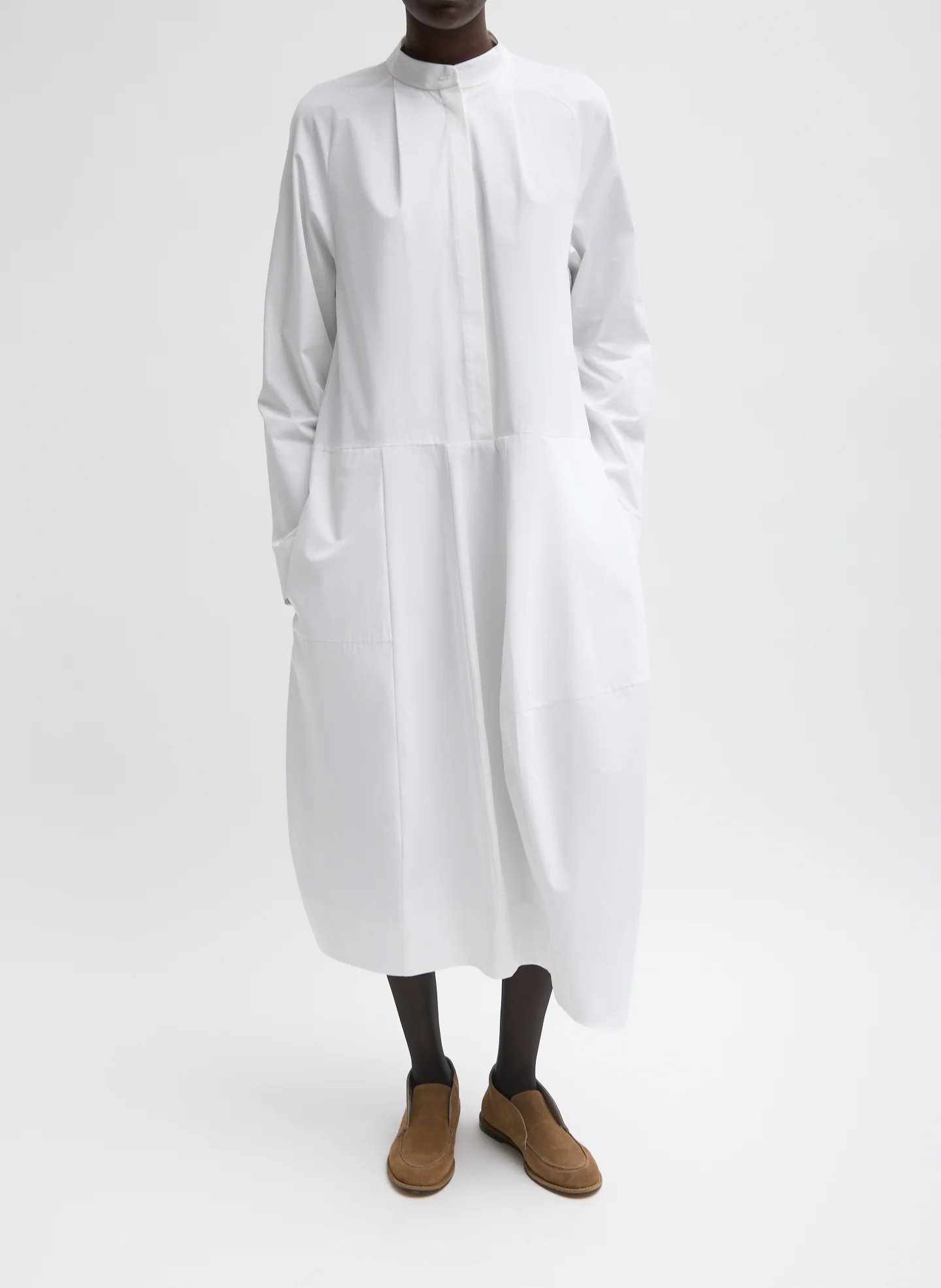 Compact Eco Poplin Balloon Dress