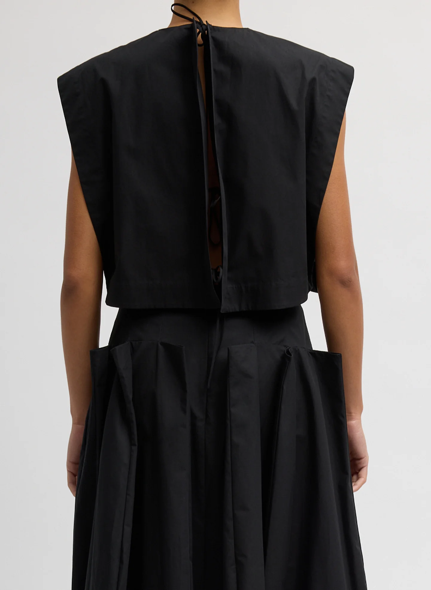 Compact Eco Poplin Cropped Square Top - Image 3