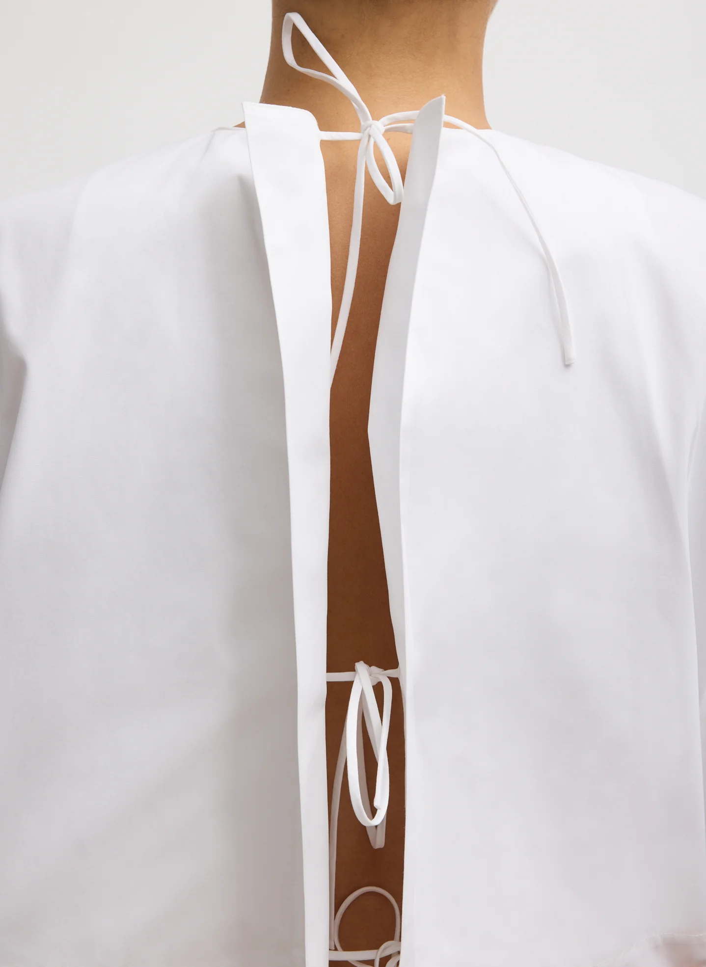 Compact Eco Poplin Cropped Square Top - Image 7