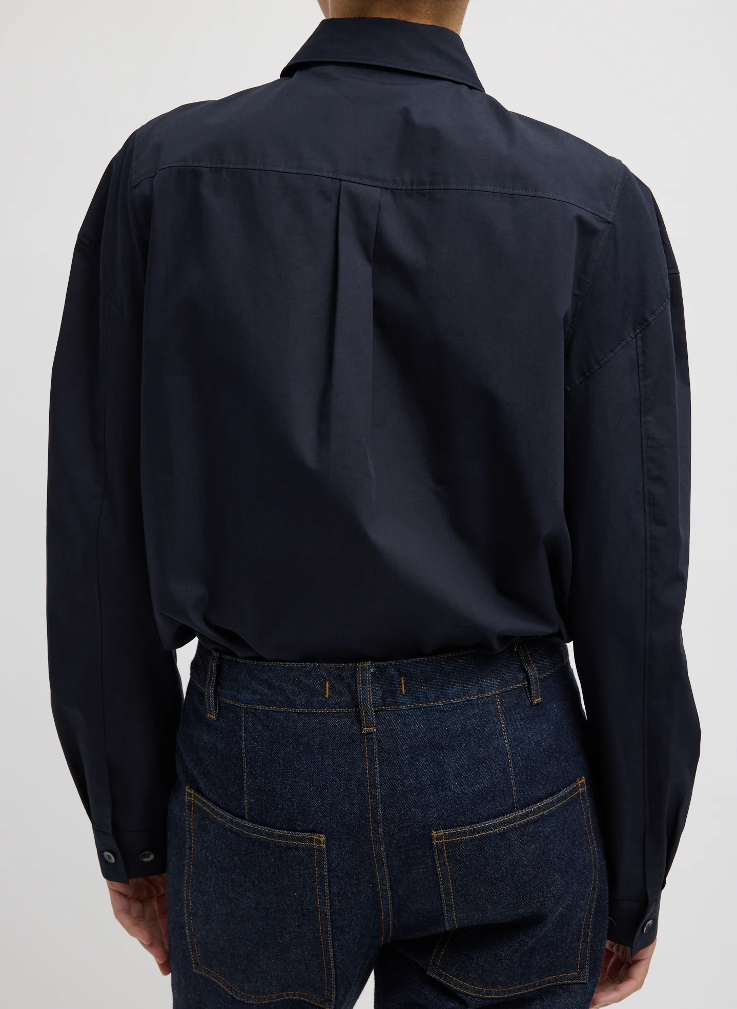 Compact Eco Poplin Hinged Shirt - Image 3