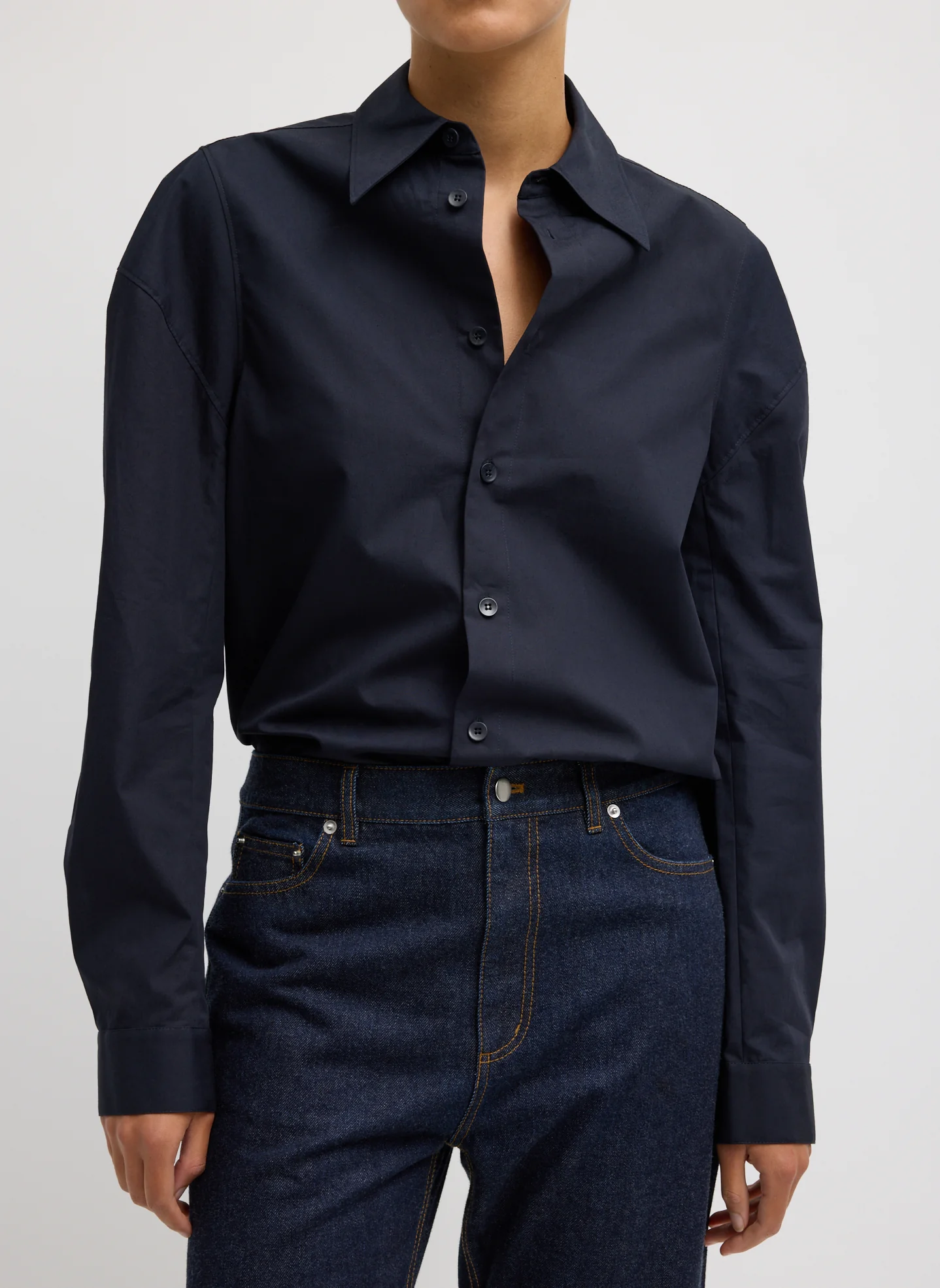 Compact Eco Poplin Hinged Shirt - Image 4