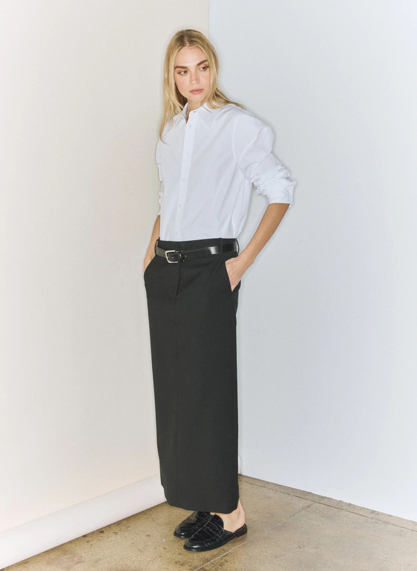 Compact Eco Poplin Hinged Shirt - Image 3
