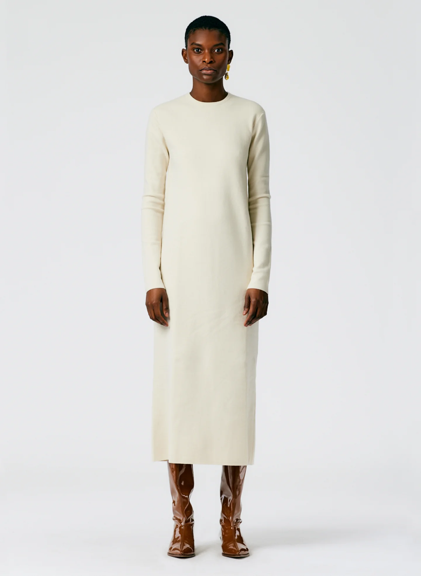 Compact Stretch Cashmere Dress - Image 2