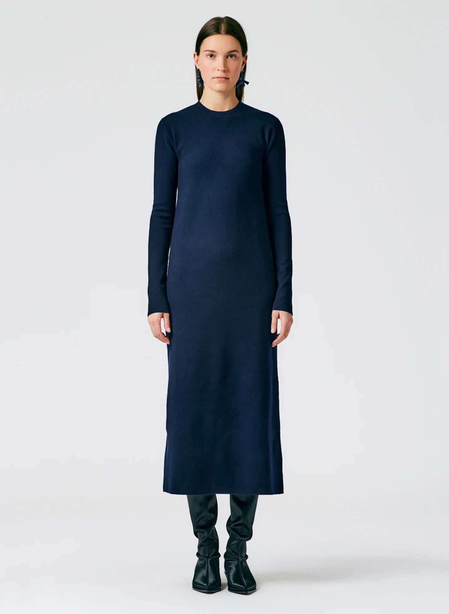 Compact Stretch Cashmere Dress - Image 2
