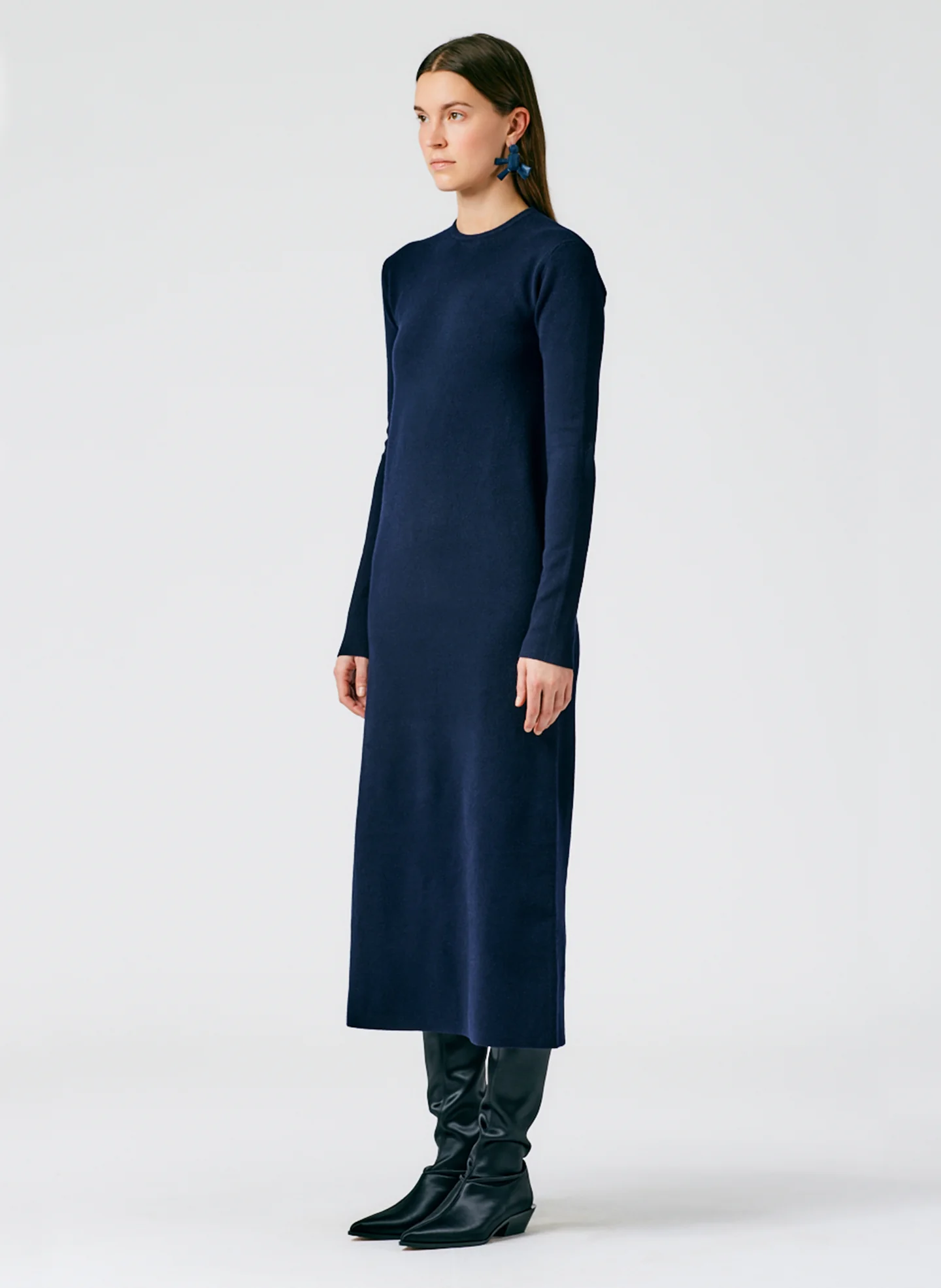 Compact Stretch Cashmere Dress - Image 3