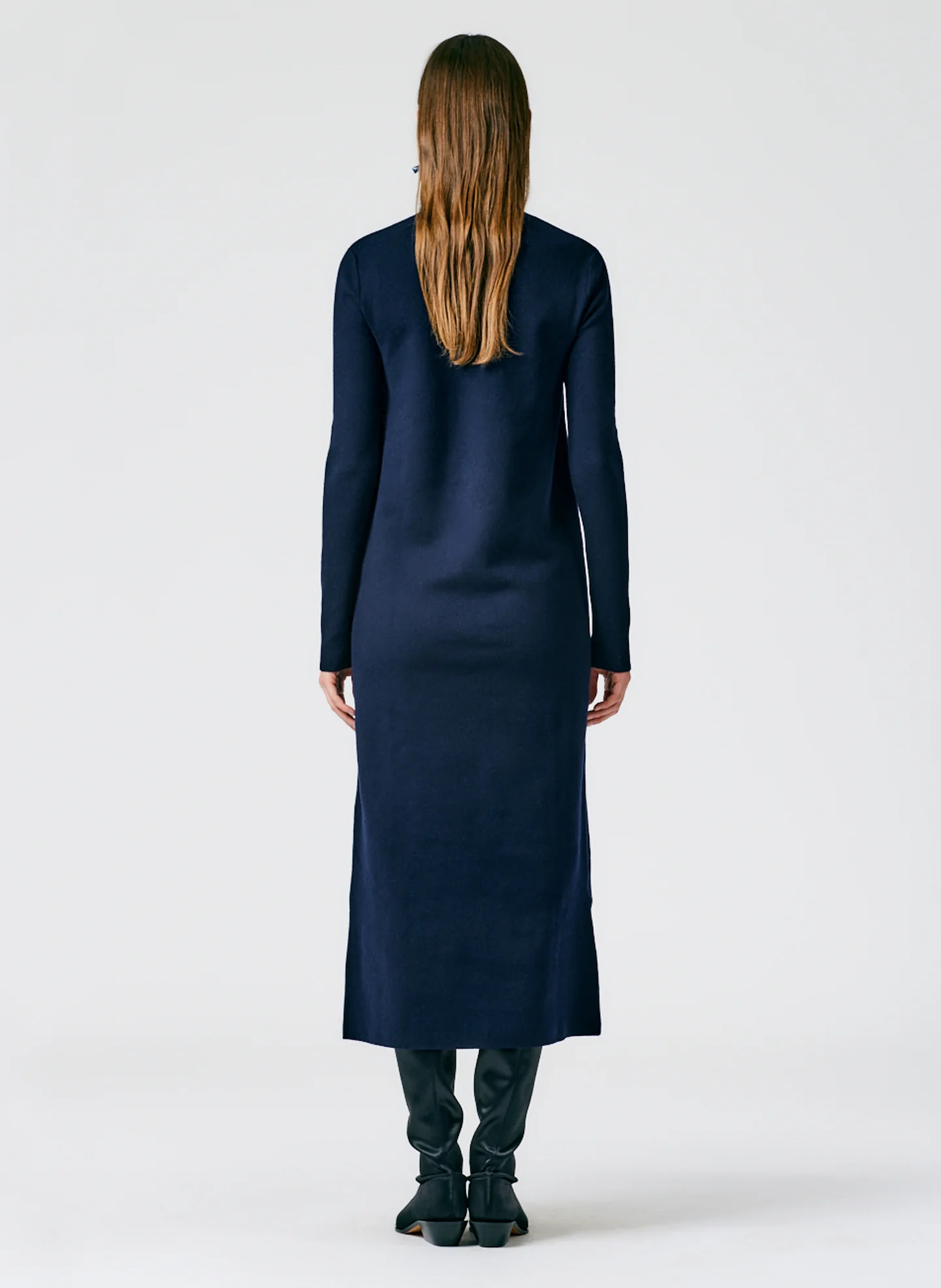 Compact Stretch Cashmere Dress - Image 4
