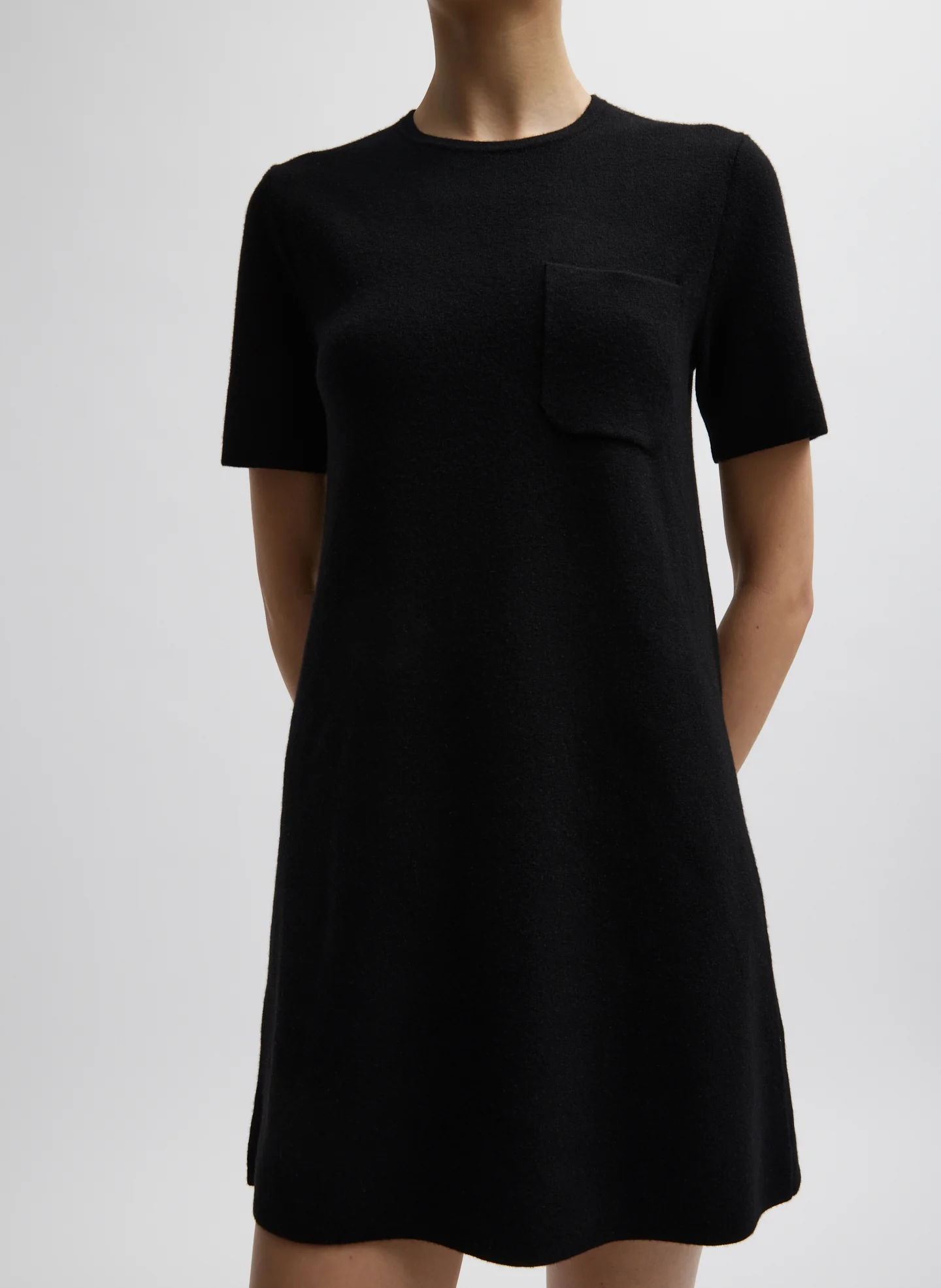 Compact Stretch Cashmere Mini Dress - Image 3
