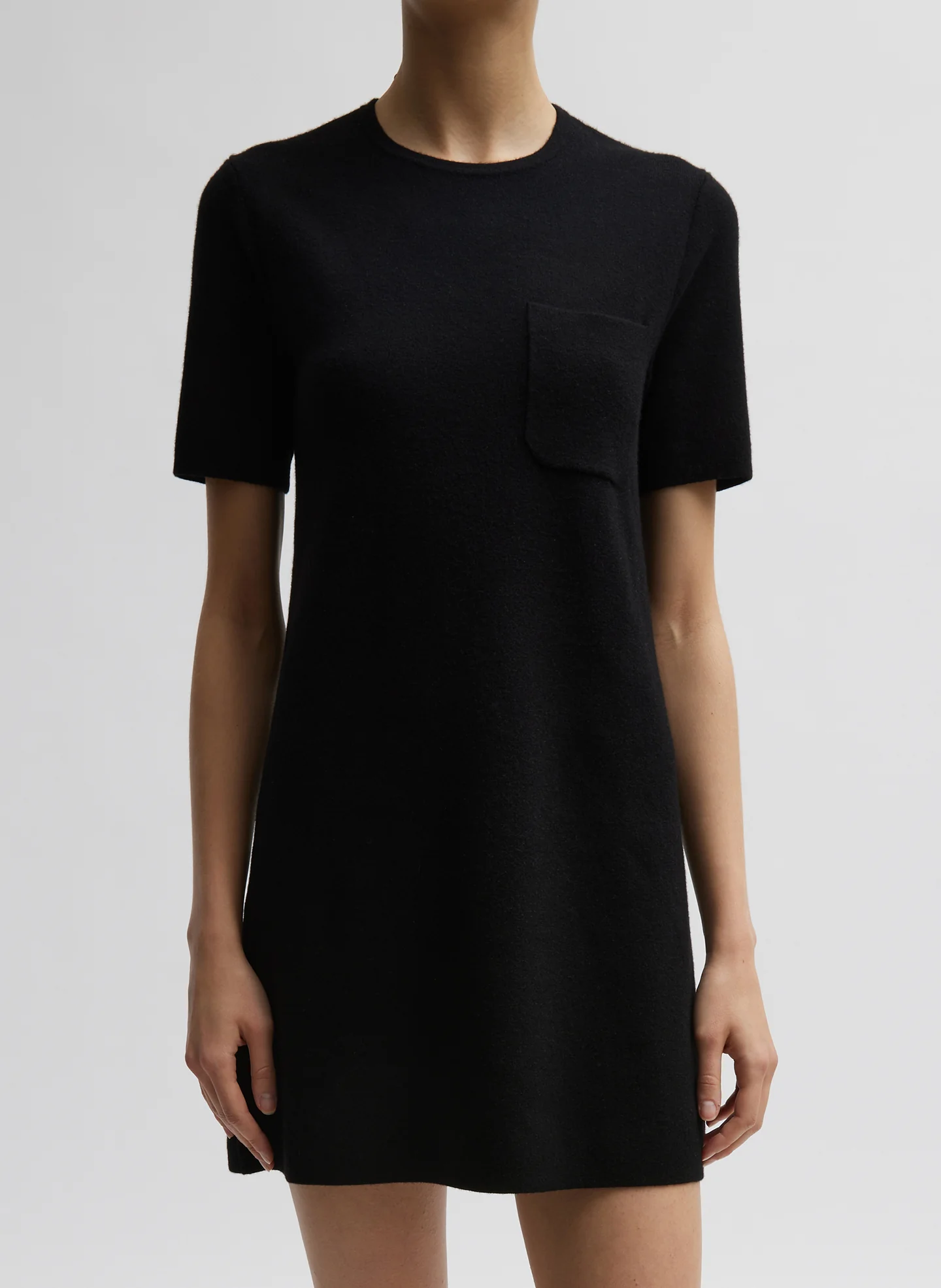 Compact Stretch Cashmere Mini Dress - Image 4