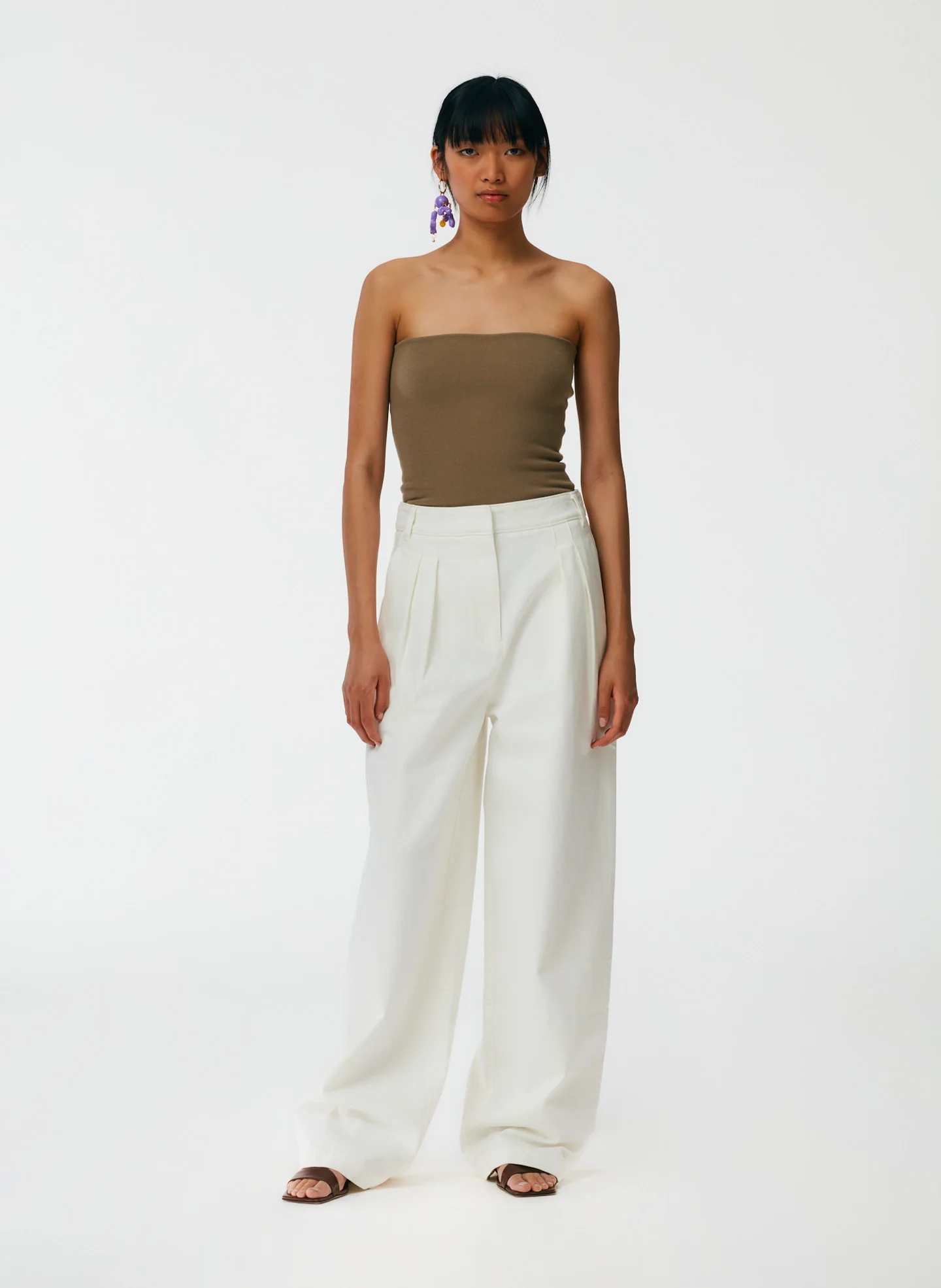 Compact Stretch Cashmere Tube Top - Image 14