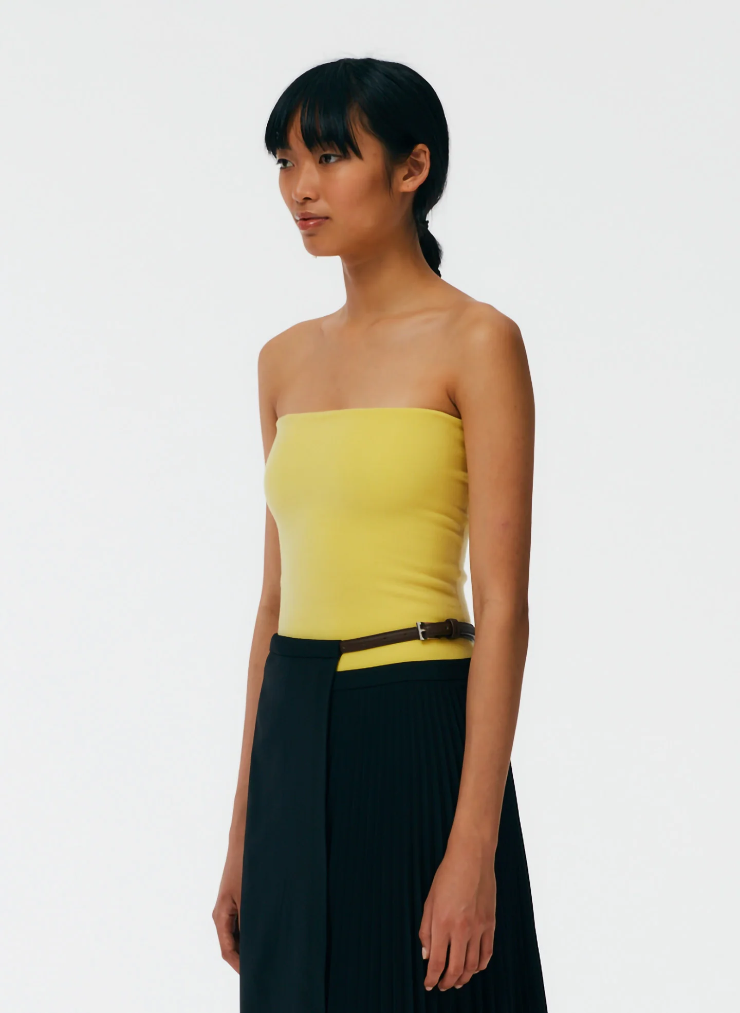 Compact Stretch Cashmere Tube Top - Image 3