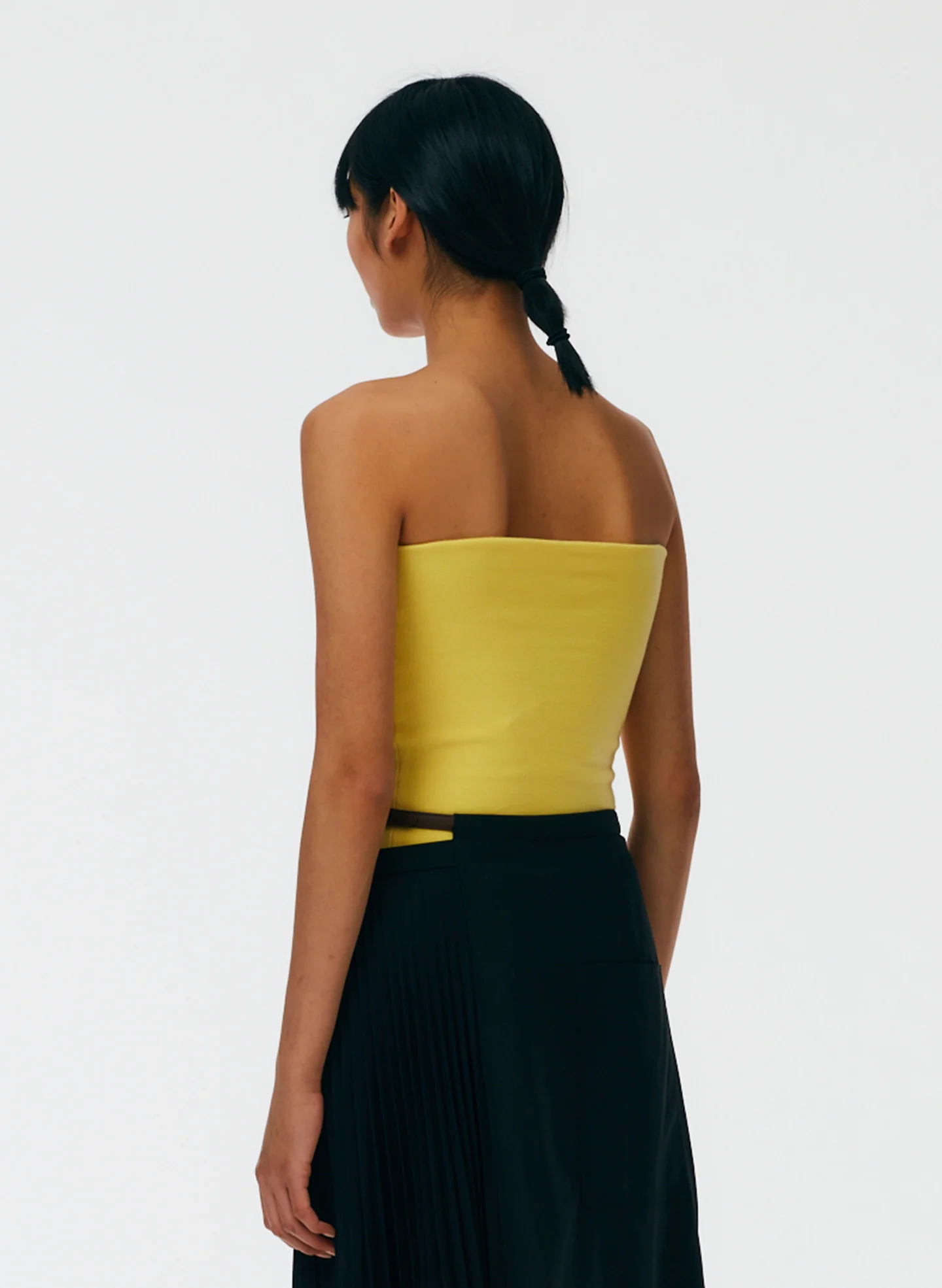 Compact Stretch Cashmere Tube Top - Image 4