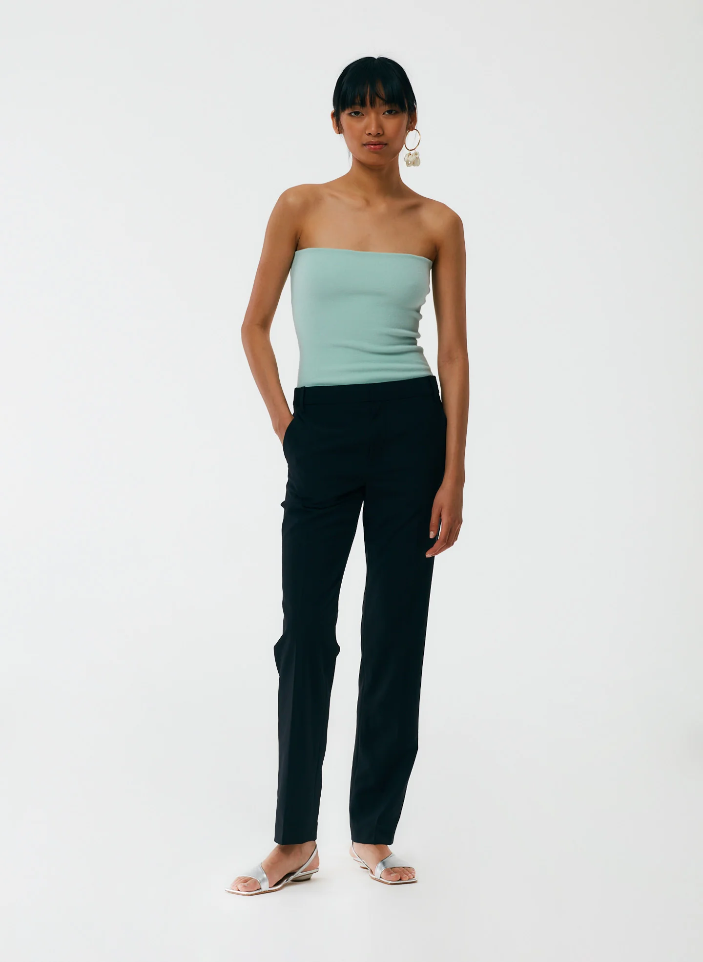 Compact Stretch Cashmere Tube Top - Image 9