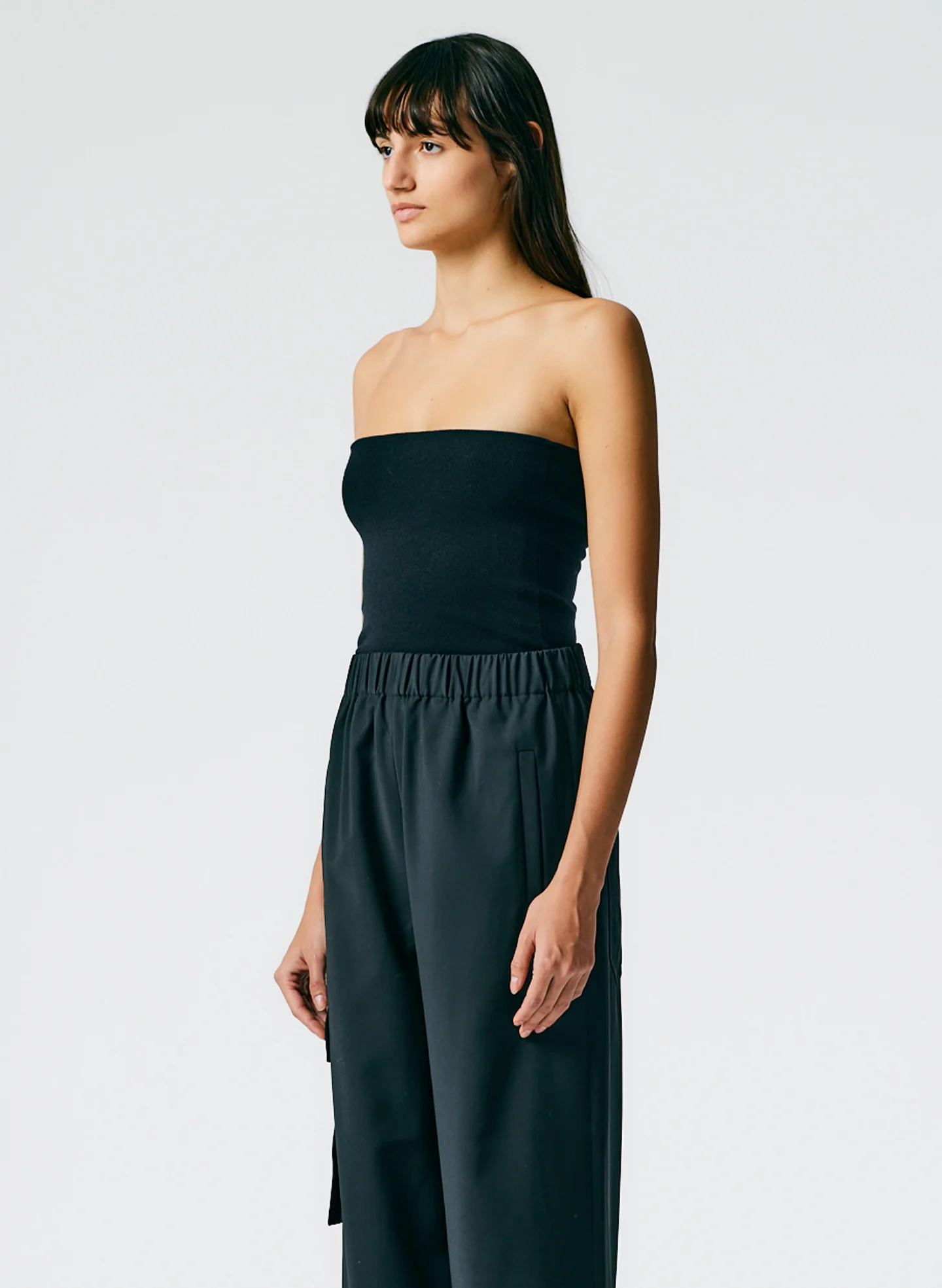 Compact Stretch Cashmere Tube Top - Image 2