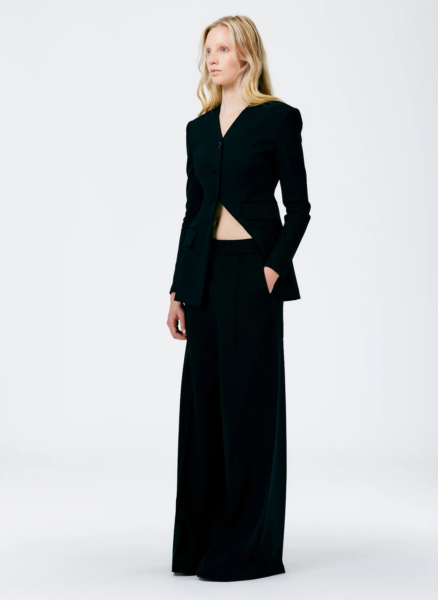 Compact Ultra Stretch Knit Fitted Blazer - Image 6