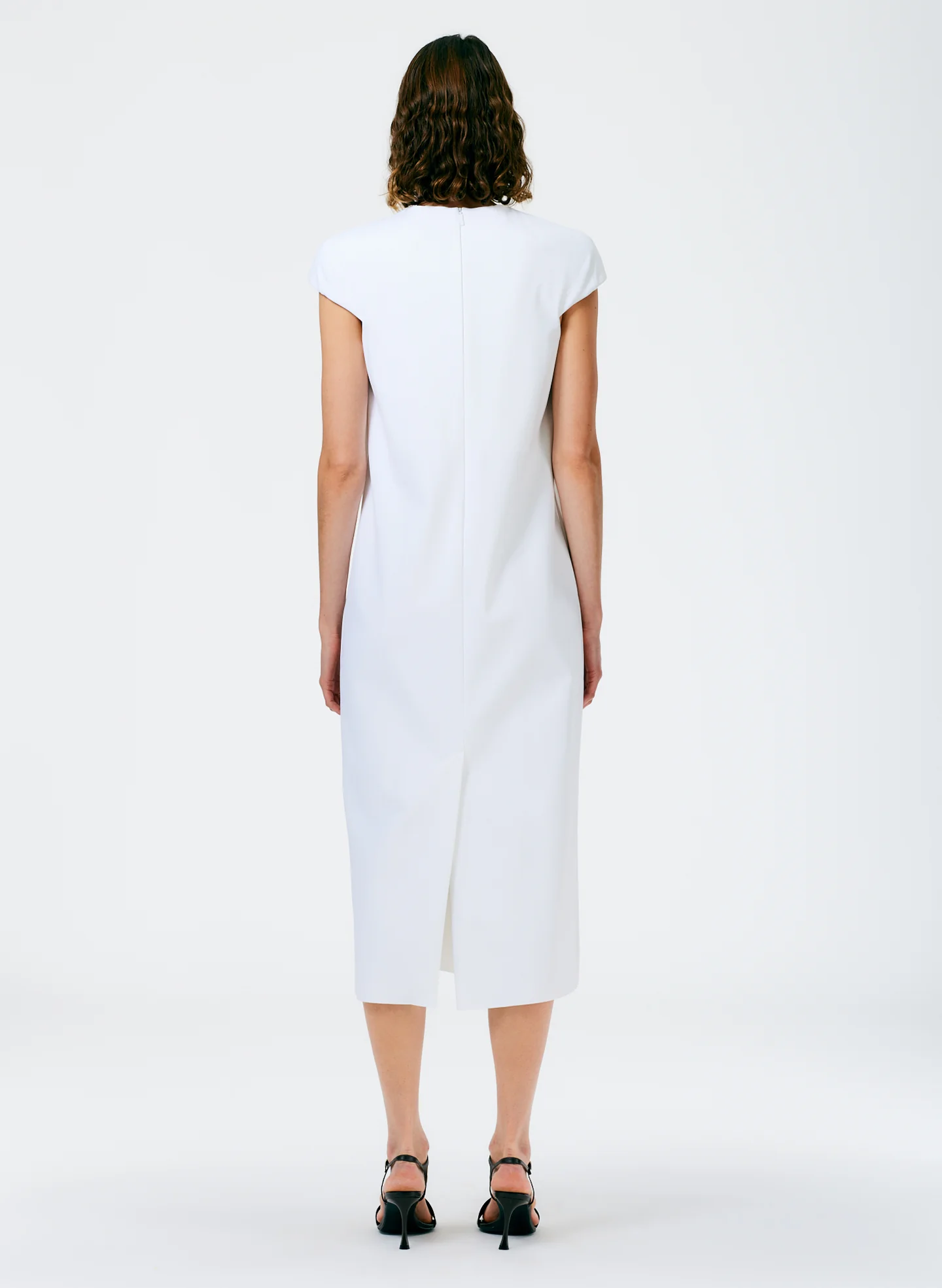 Compact Ultra Stretch Knit Lean Sleeveless Dress - Image 3