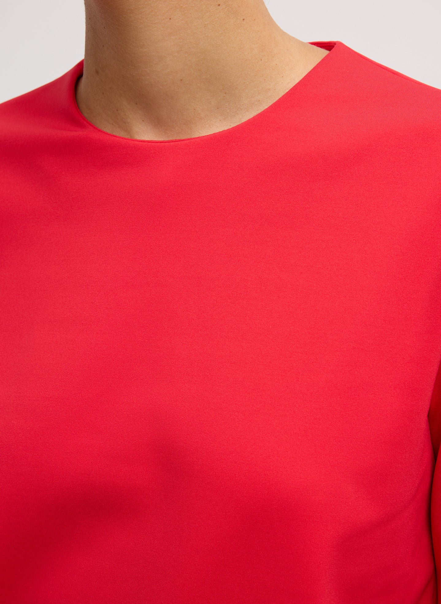 Compact Ultra Stretch Knit Long Sleeve Slim Top - Image 5